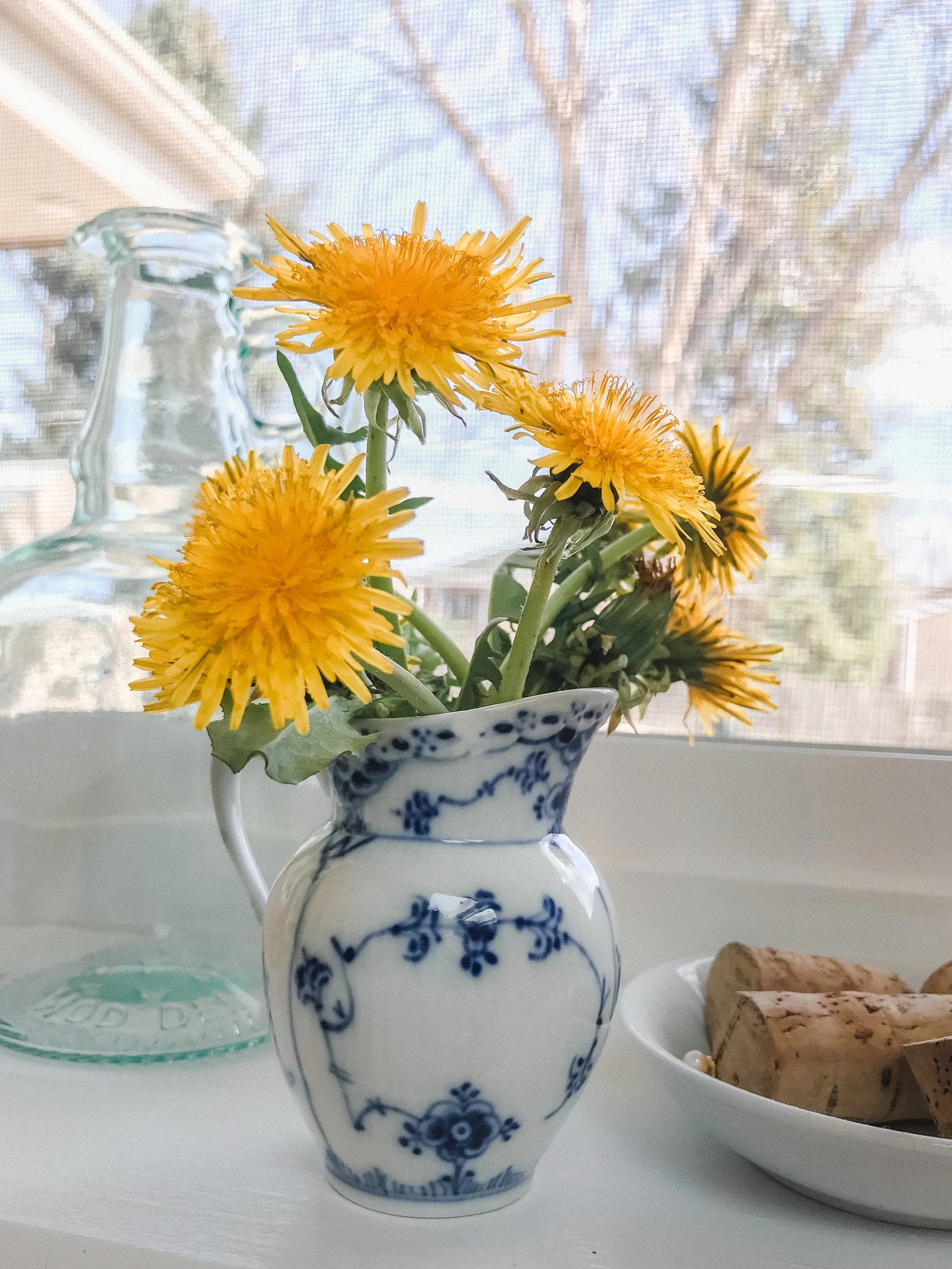 small pitcher in Royal Copenhagen's blue fluted plain pattern