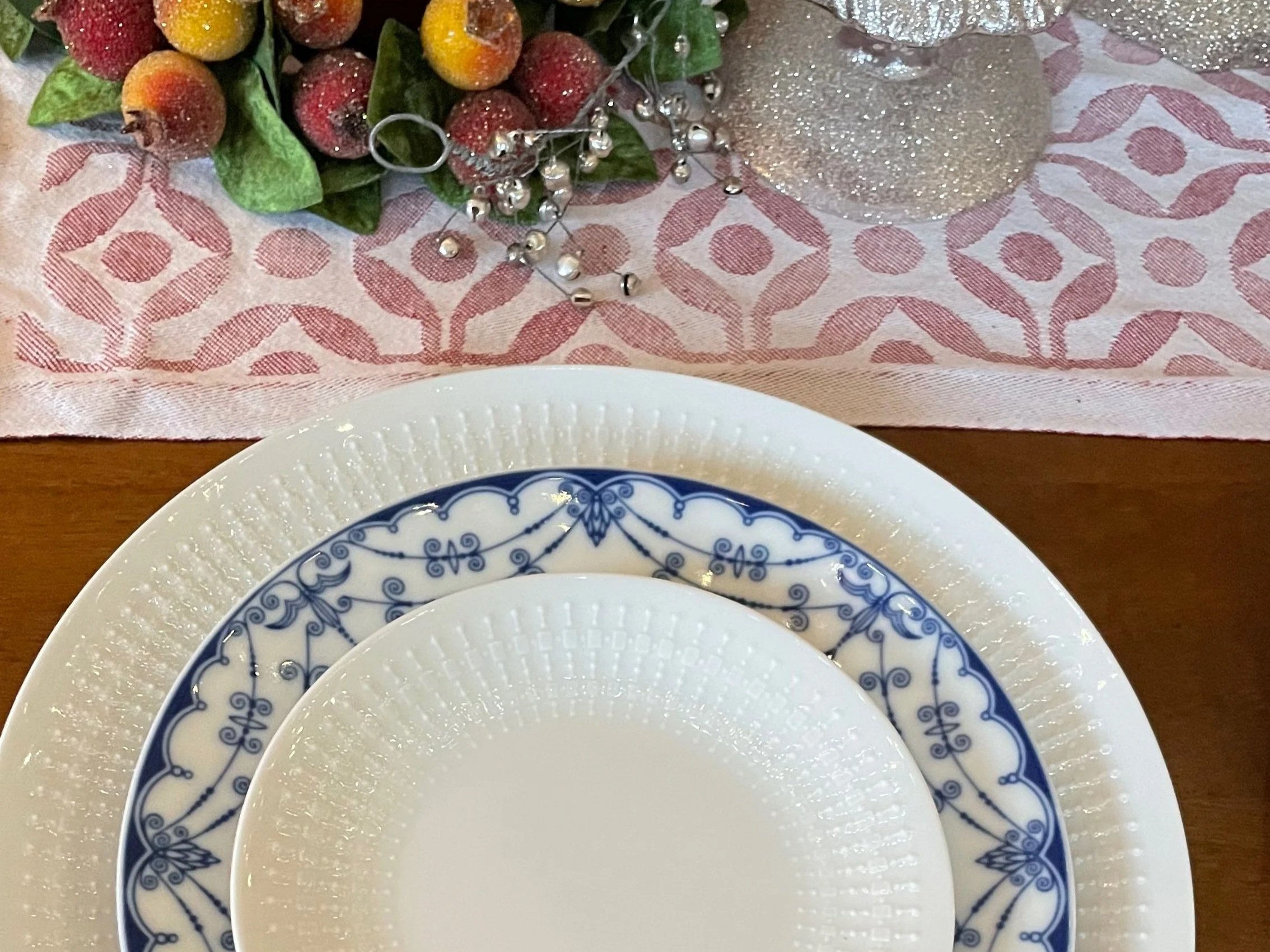 buying antique china at an estate sale can be so satisfying. mix and match patterns for a pleasing table