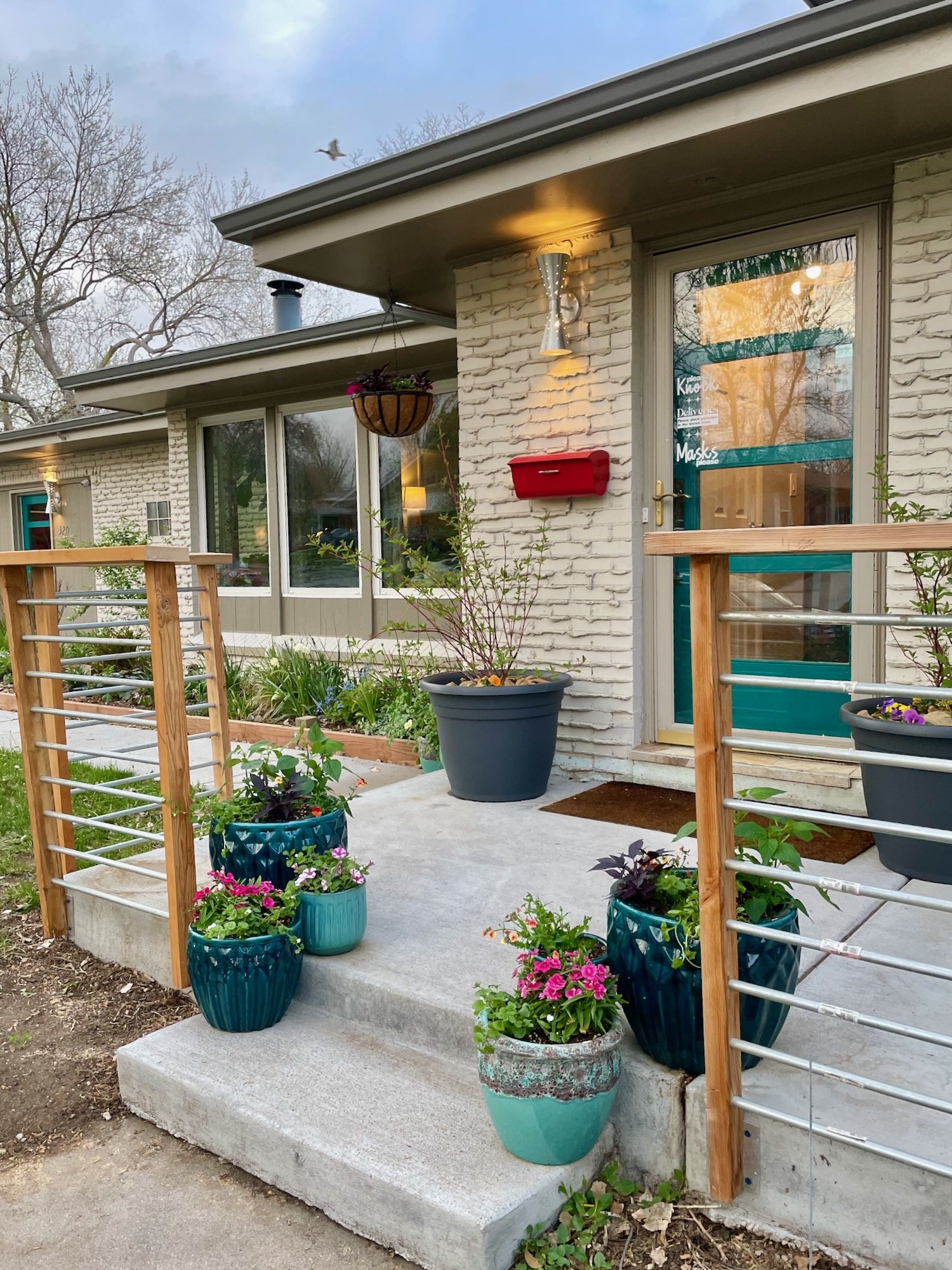 Front Porch with Other Pots