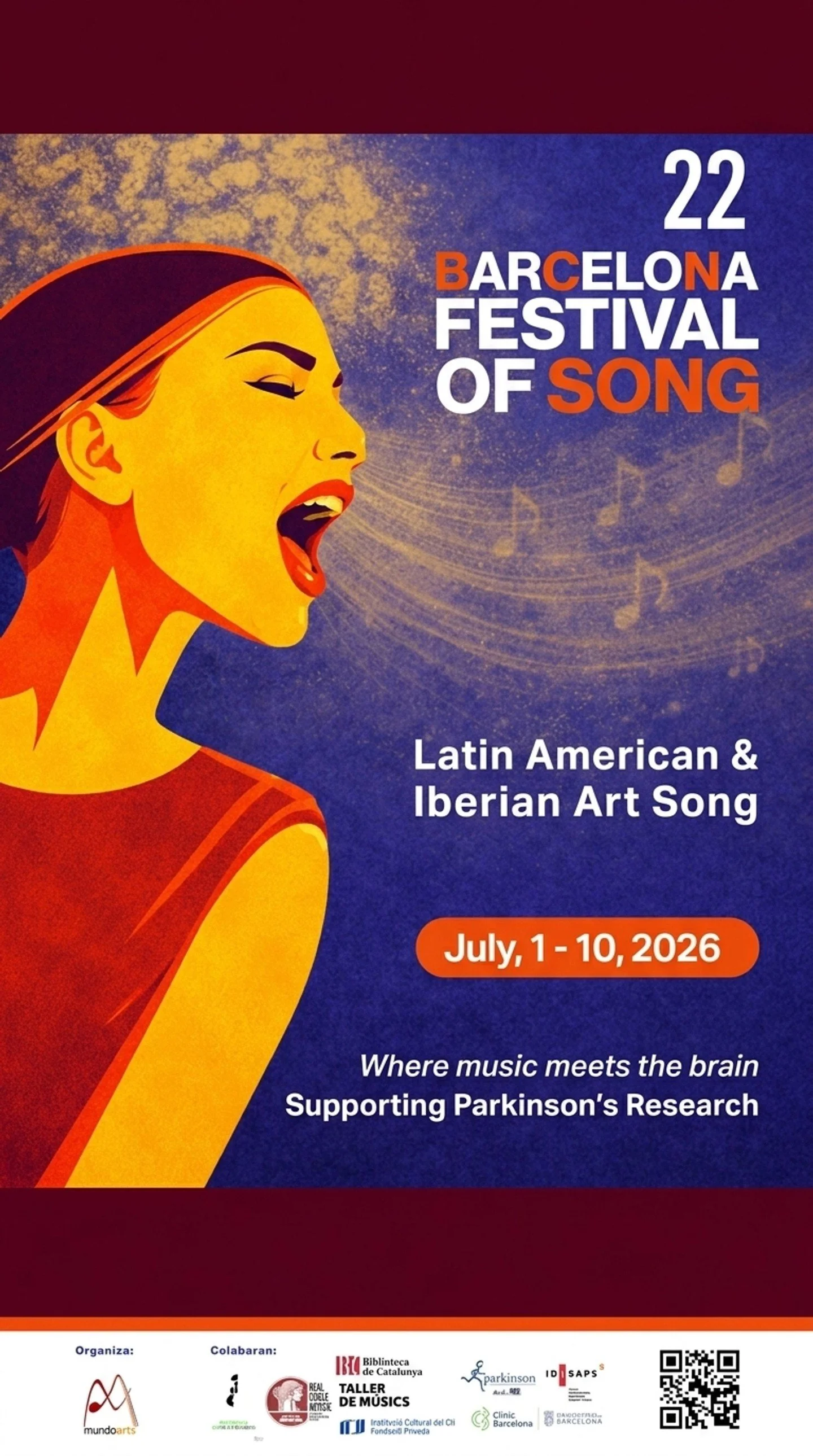 To sing is to remember. It is an act of reclaiming a space that belongs to us: a pulse that connects our voices to the poets and composers of Latin America and the Iberian Peninsula.

At the Barcelona Festival of Song, our mission is more than educat