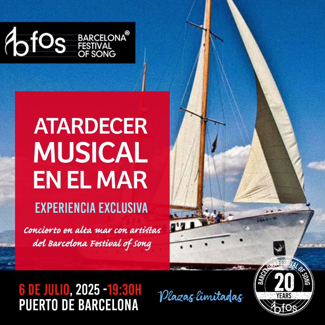 Atardecer musical en el mar | Experiencia única del Barcelona Festival of Song