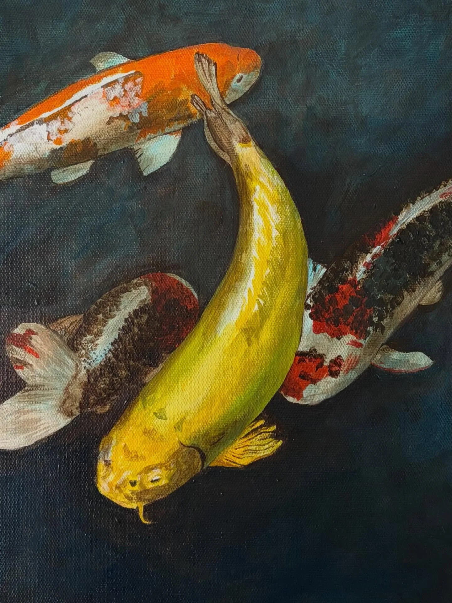 Four Koi
Acrylic on canvas
16 x 20