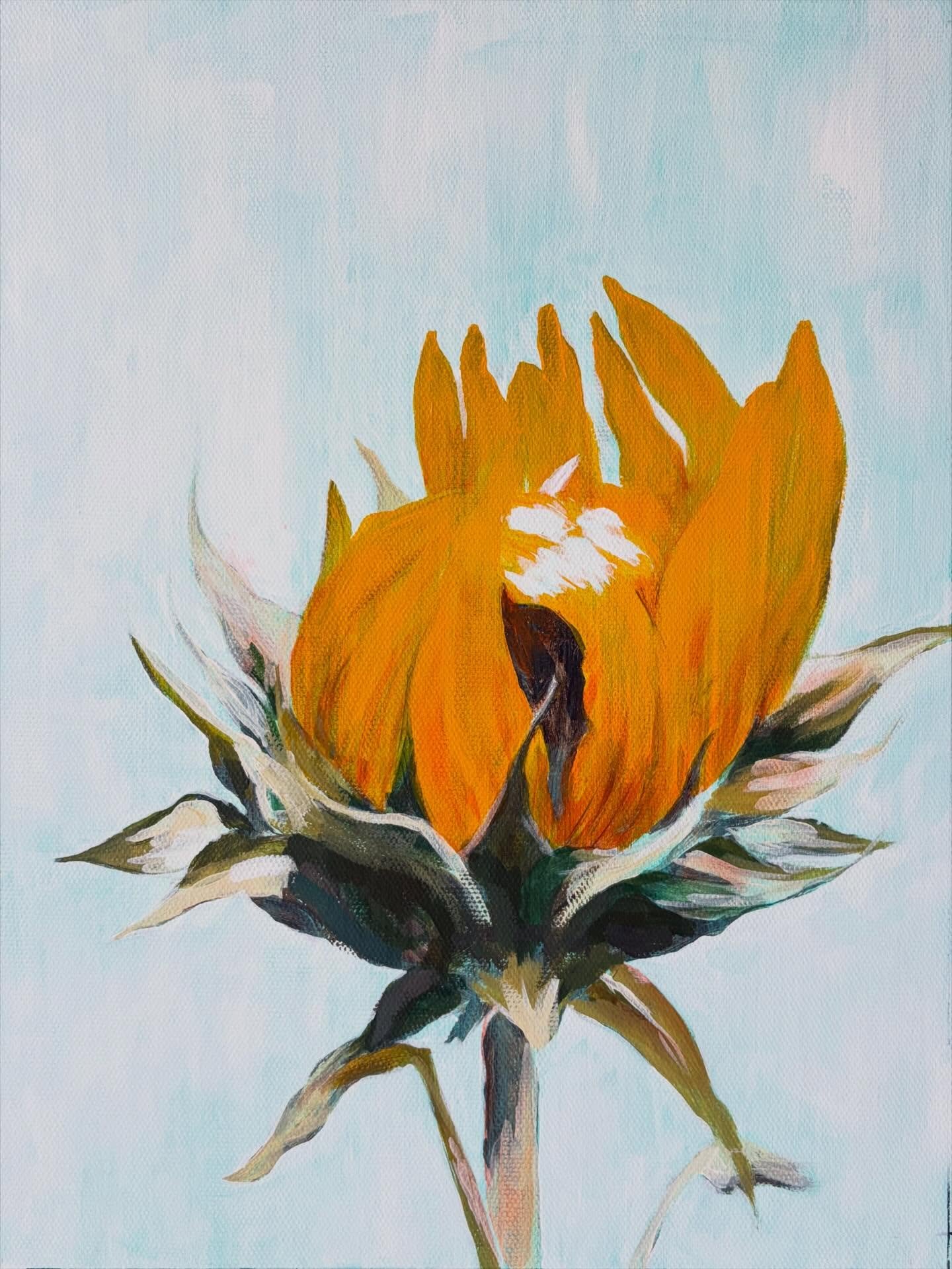 Sunflower 🌻 Acrylic on canvas