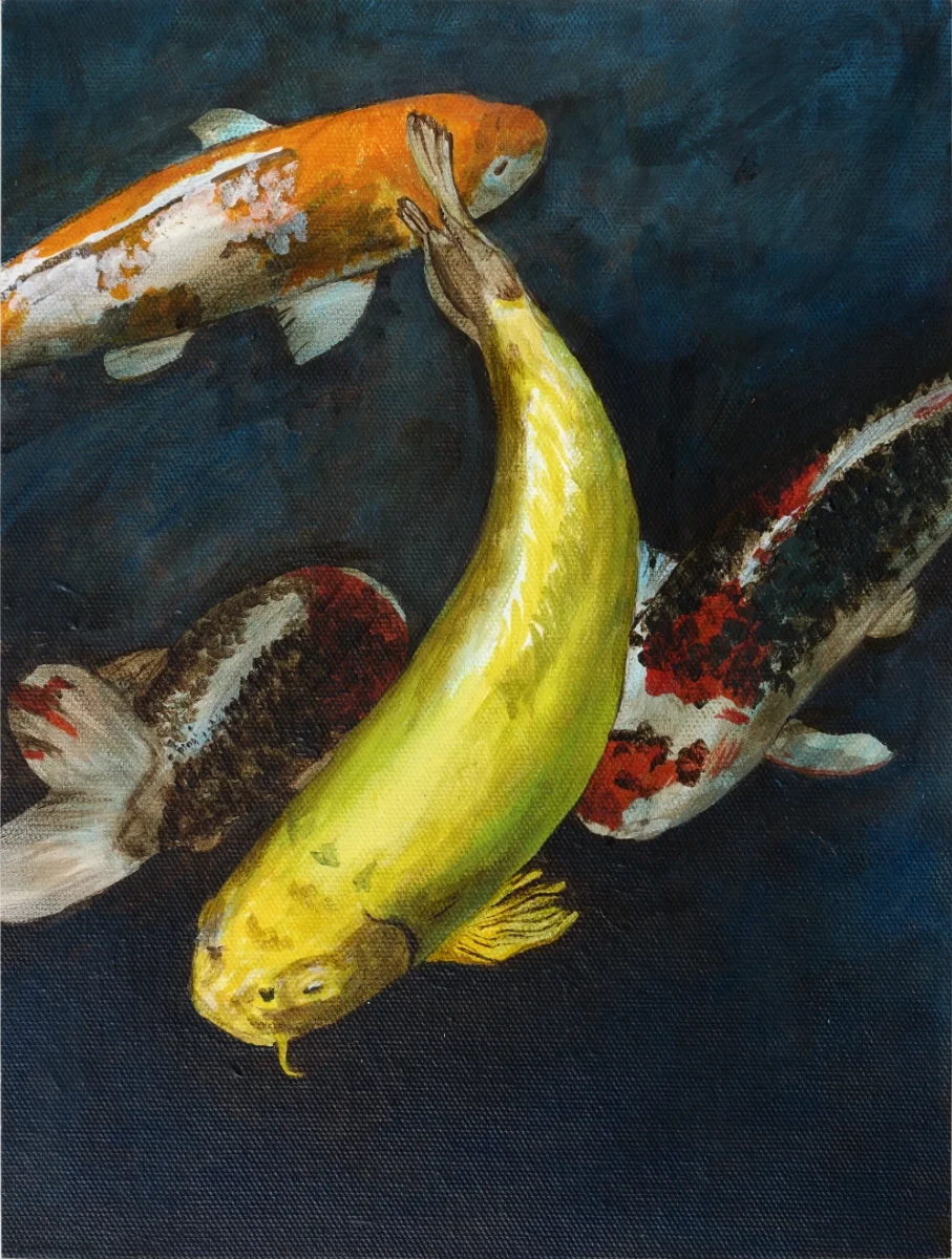 Image of painted koi
