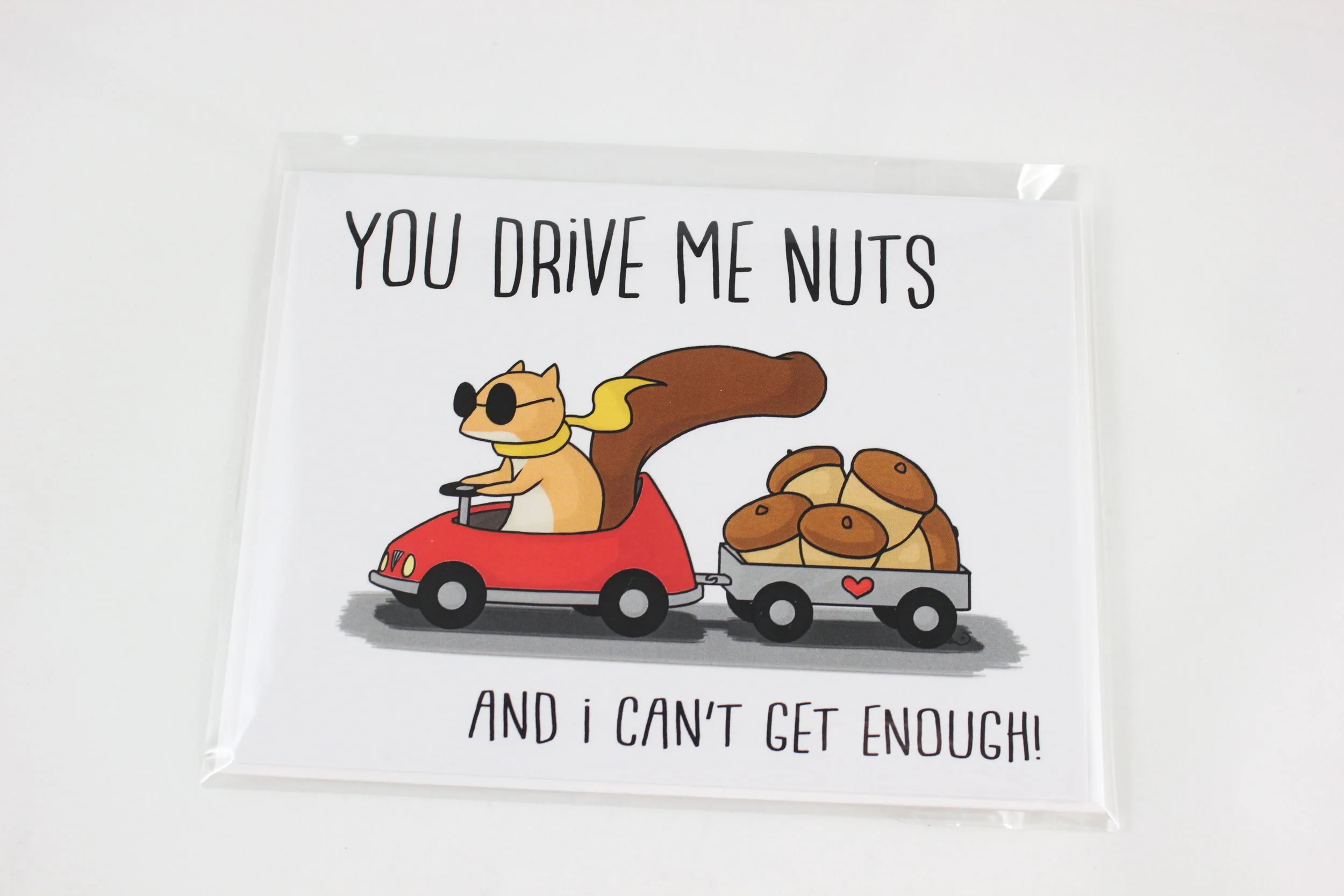 You Drive Me Nuts Squirrel Card — Emii Creations