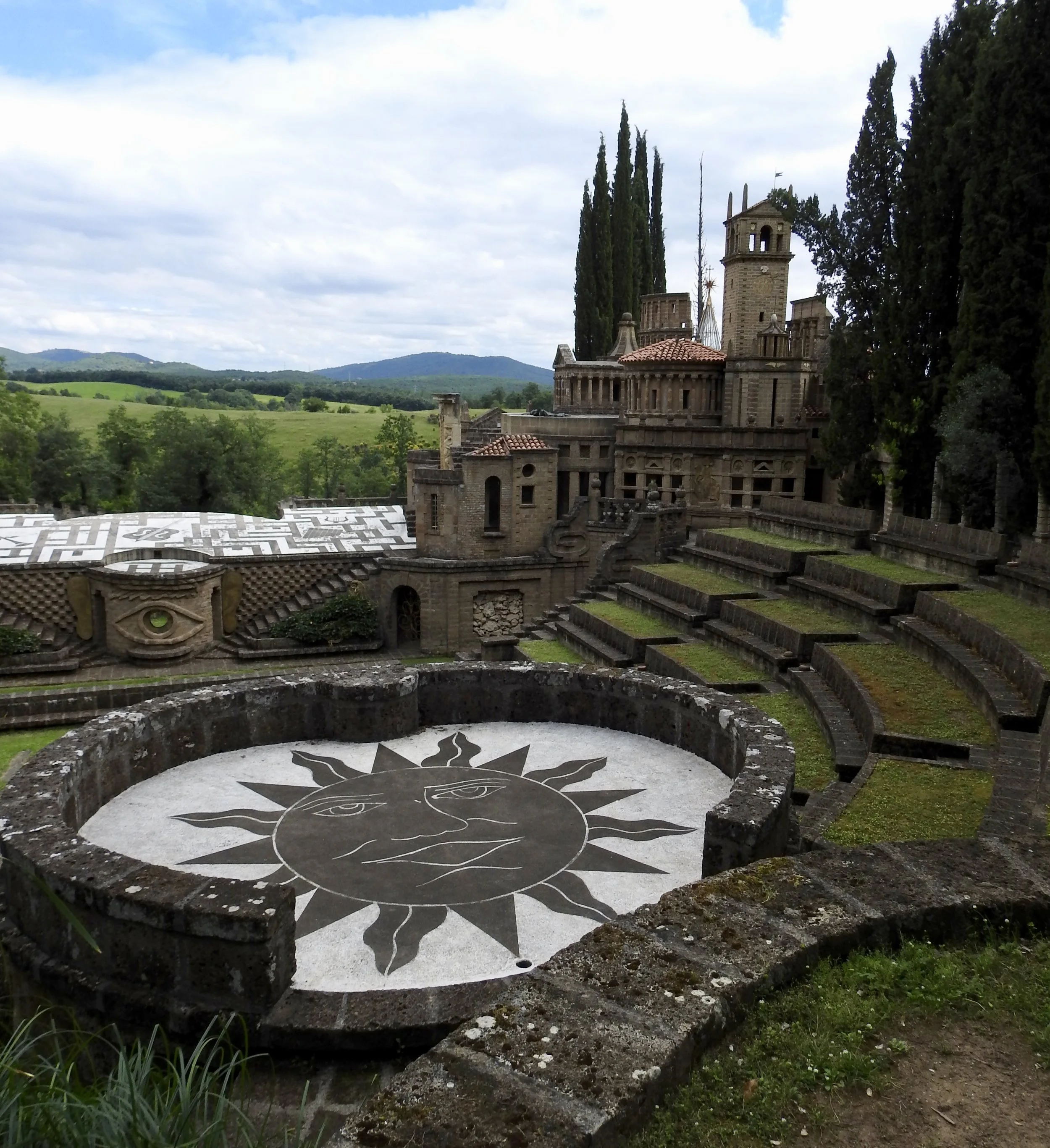 Sun stage, part of la Scarzuola’s multi-theater “acropolis.” Photo by Renée DeVoe Mertz.
