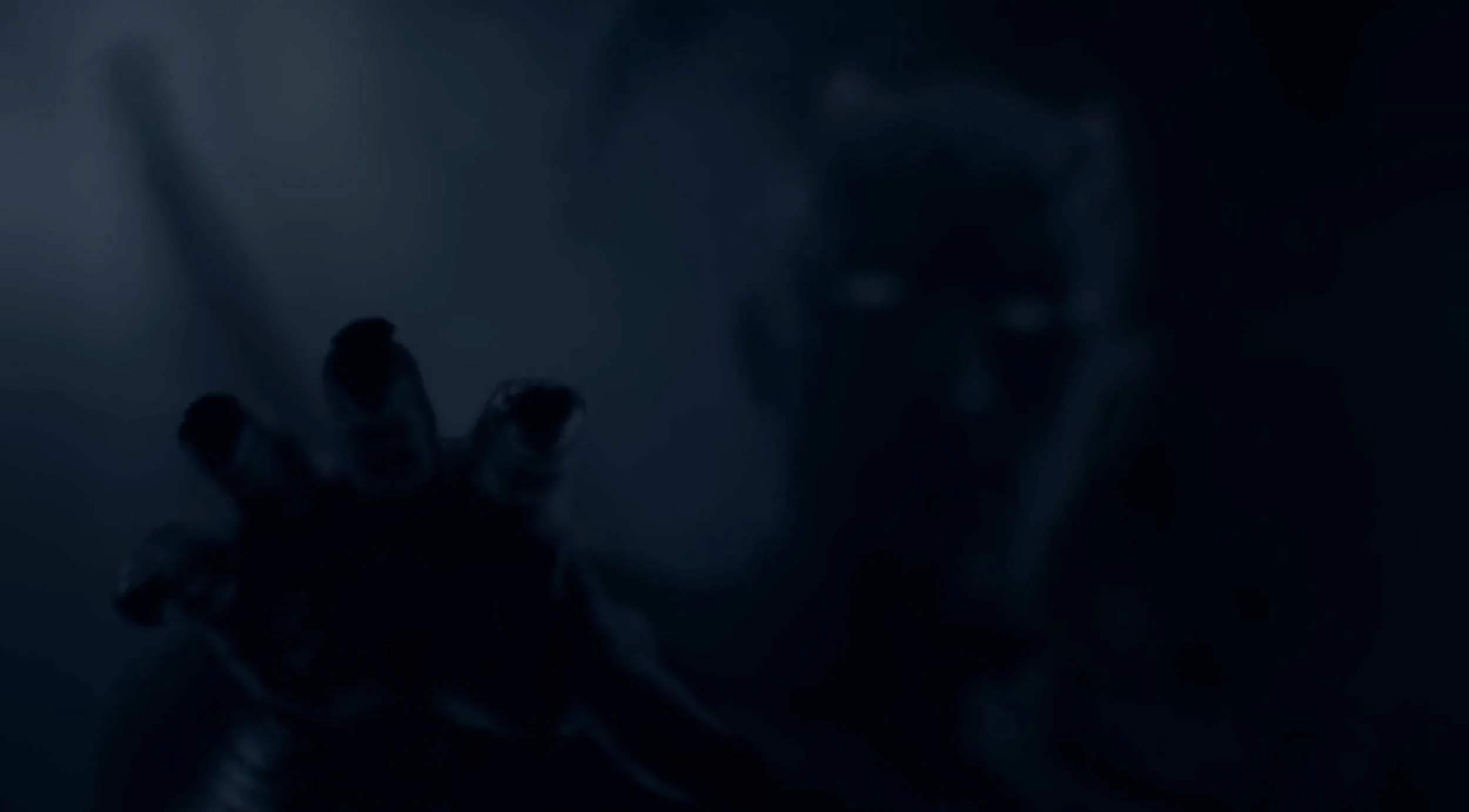 …who fly to the Night King. Each plot beat comes to a head when the characters’ eyes either turn bluish-white or, in the case of the Night King, the bluish white eyes become visible in the darkness. The Night King also reaches out towards the crows—…