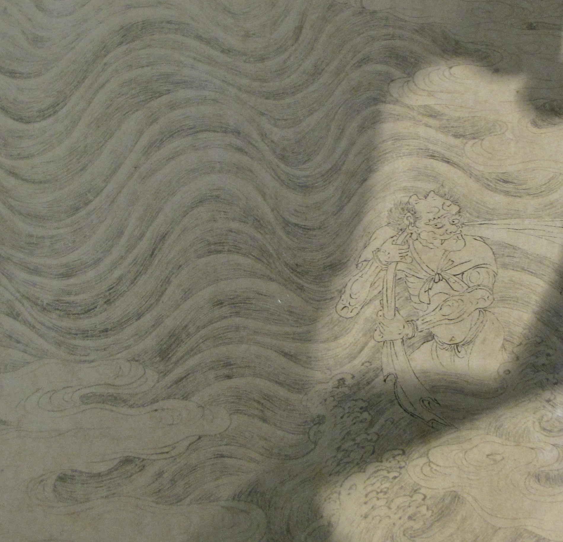Detail of Arhats Crossing the Sea, Anonymous. Capital Museum, Beijing. Photo by Renée DeVoe Mertz.