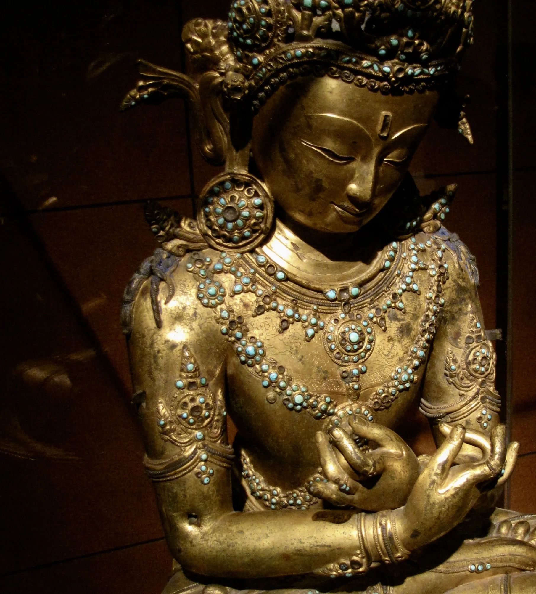 Vajradhara statue in the Capital Museum, Beijing. Photo by Renée DeVoe Mertz.
