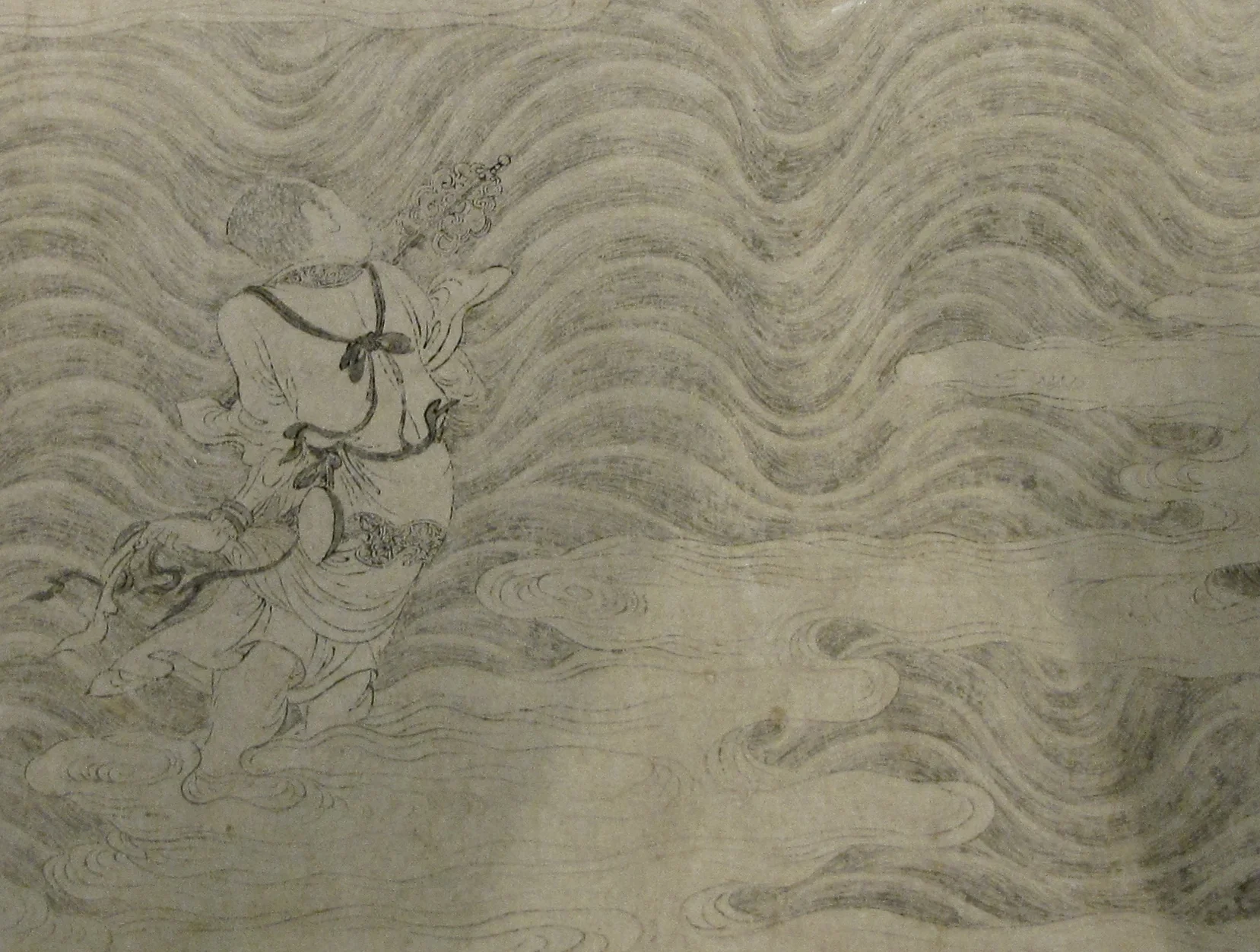 Detail of Arhats Crossing the Sea, Anonymous. Capital Museum, Beijing. Photo by Renée DeVoe Mertz.