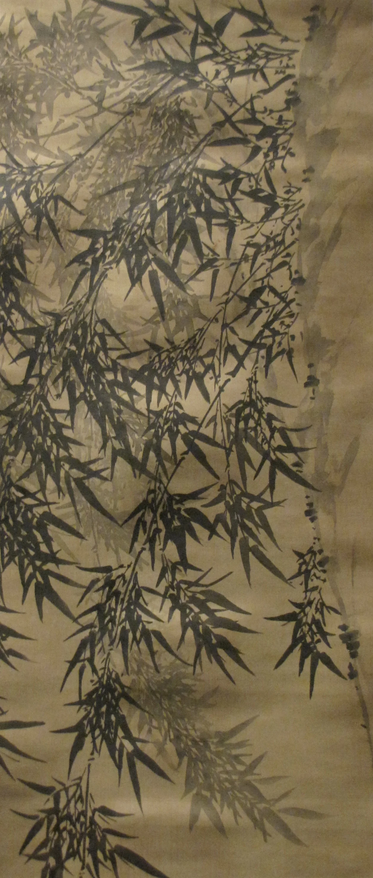 Bamboo in Ink Monochrome by Zhao Ziyong. Capital Museum, Beijing. Photo by Renée DeVoe Mertz.