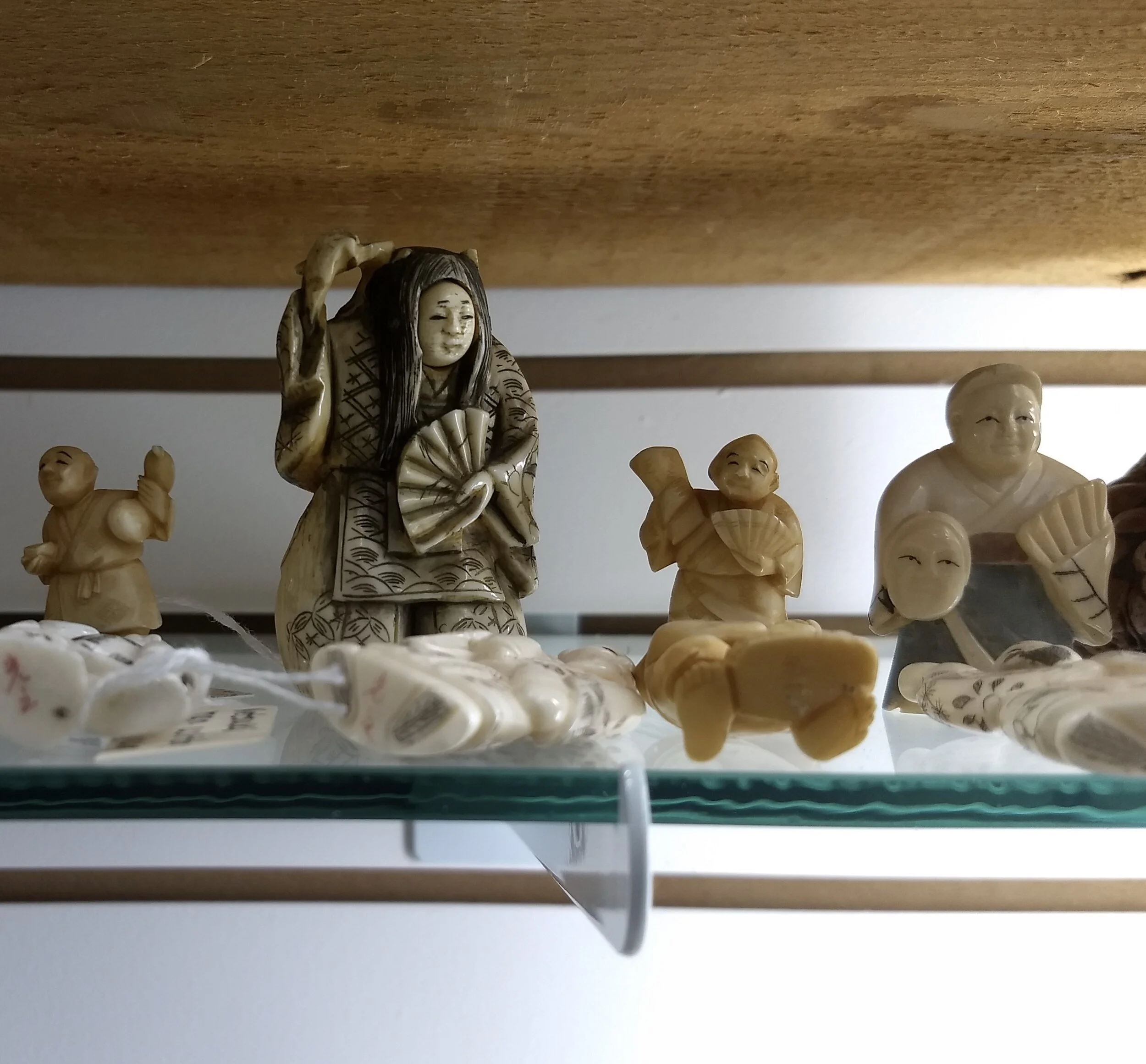 Netsuke in the Golden Pioneer Museum, Golden, MO. Photo by Renée DeVoe Mertz.