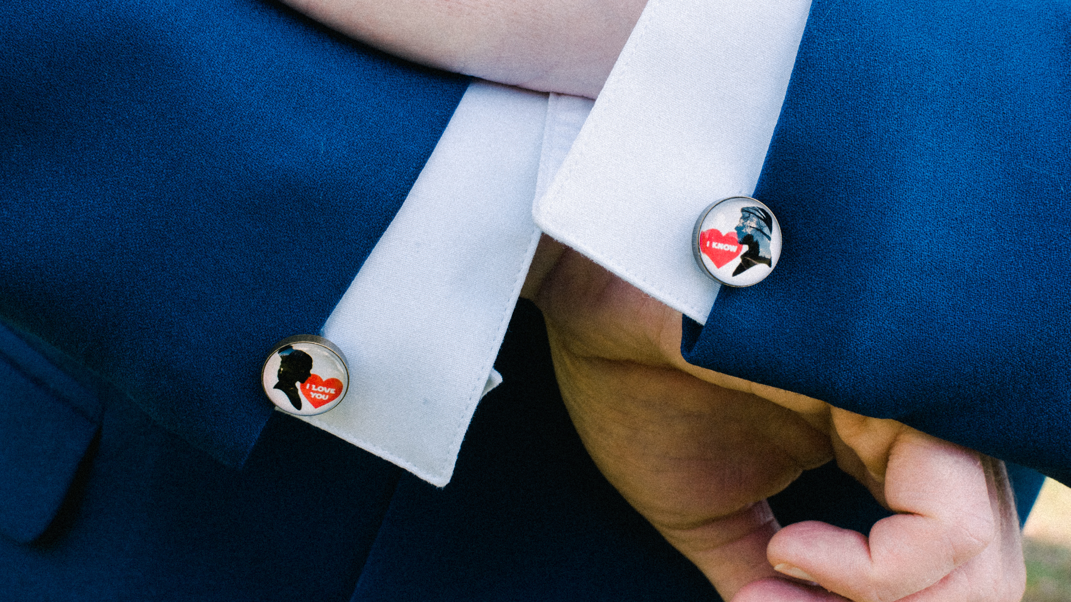 star wars wedding cufflinks