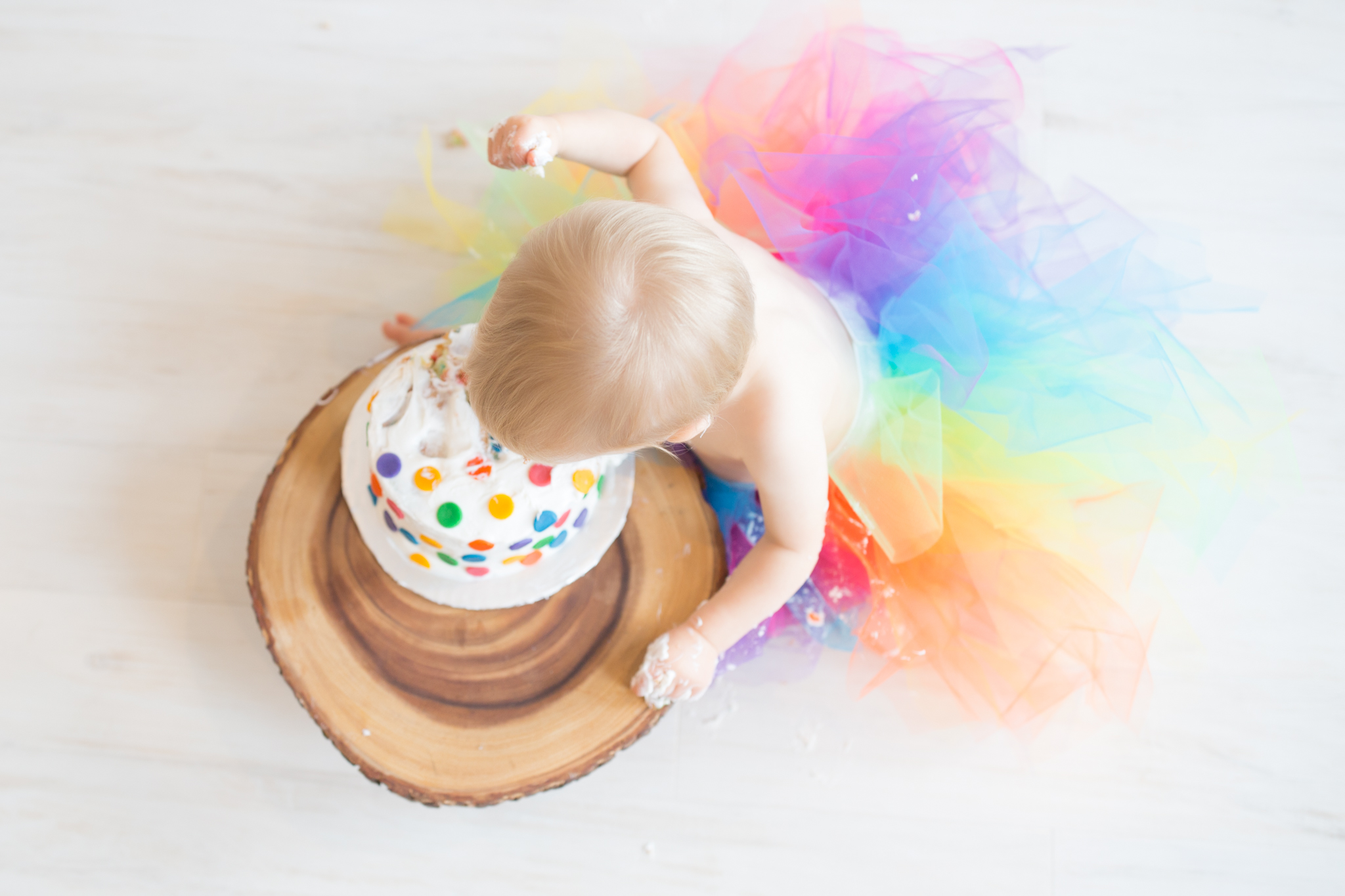 Milestone cake smash Newborn Studio Session | Cara Peterson Photography Rockford IL-17.jpg