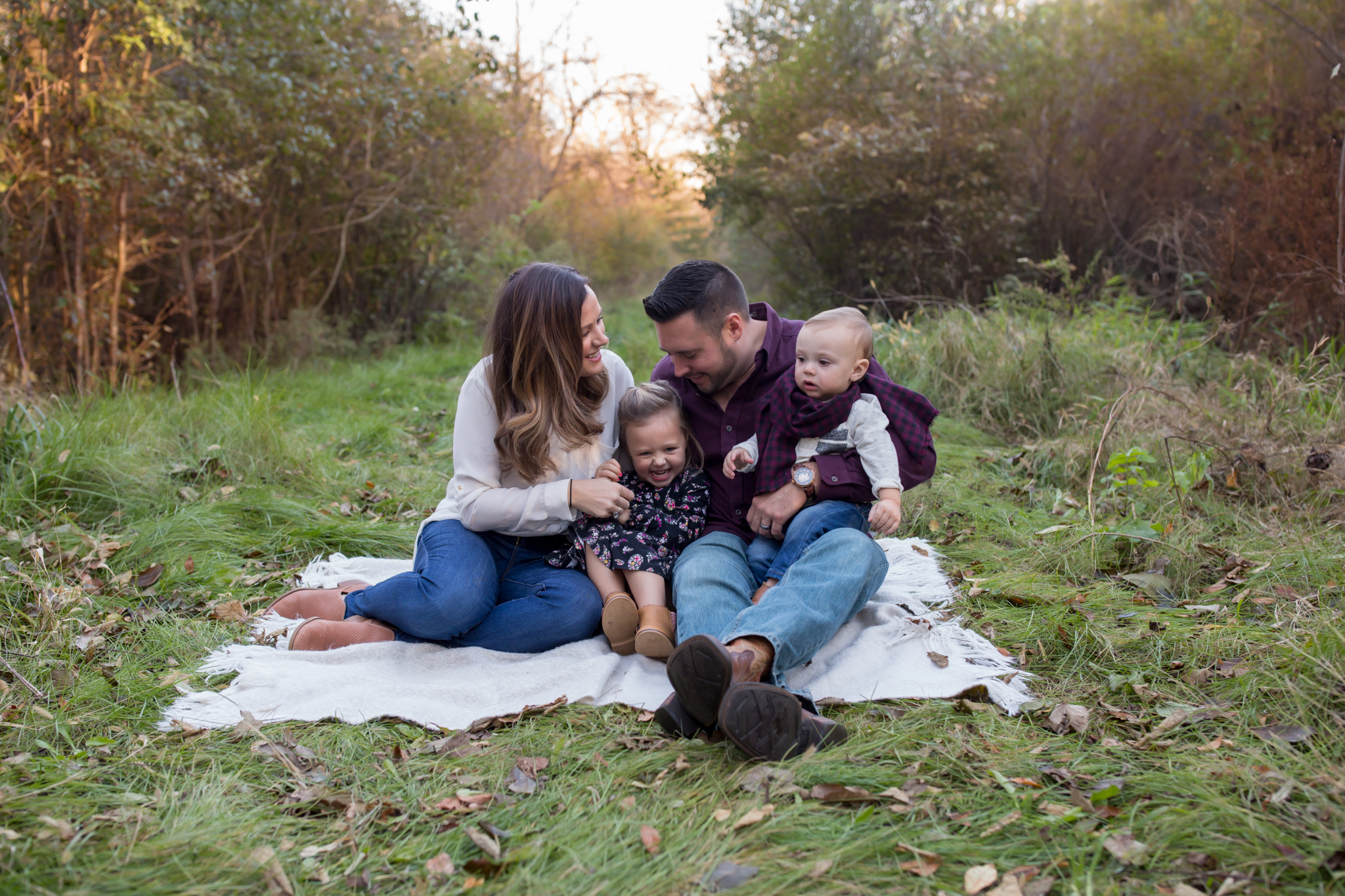 Hailey Family Fall Session, 2 kinds, family poses with young kids, Cara Peterson Photography Rockford IL-2.jpg