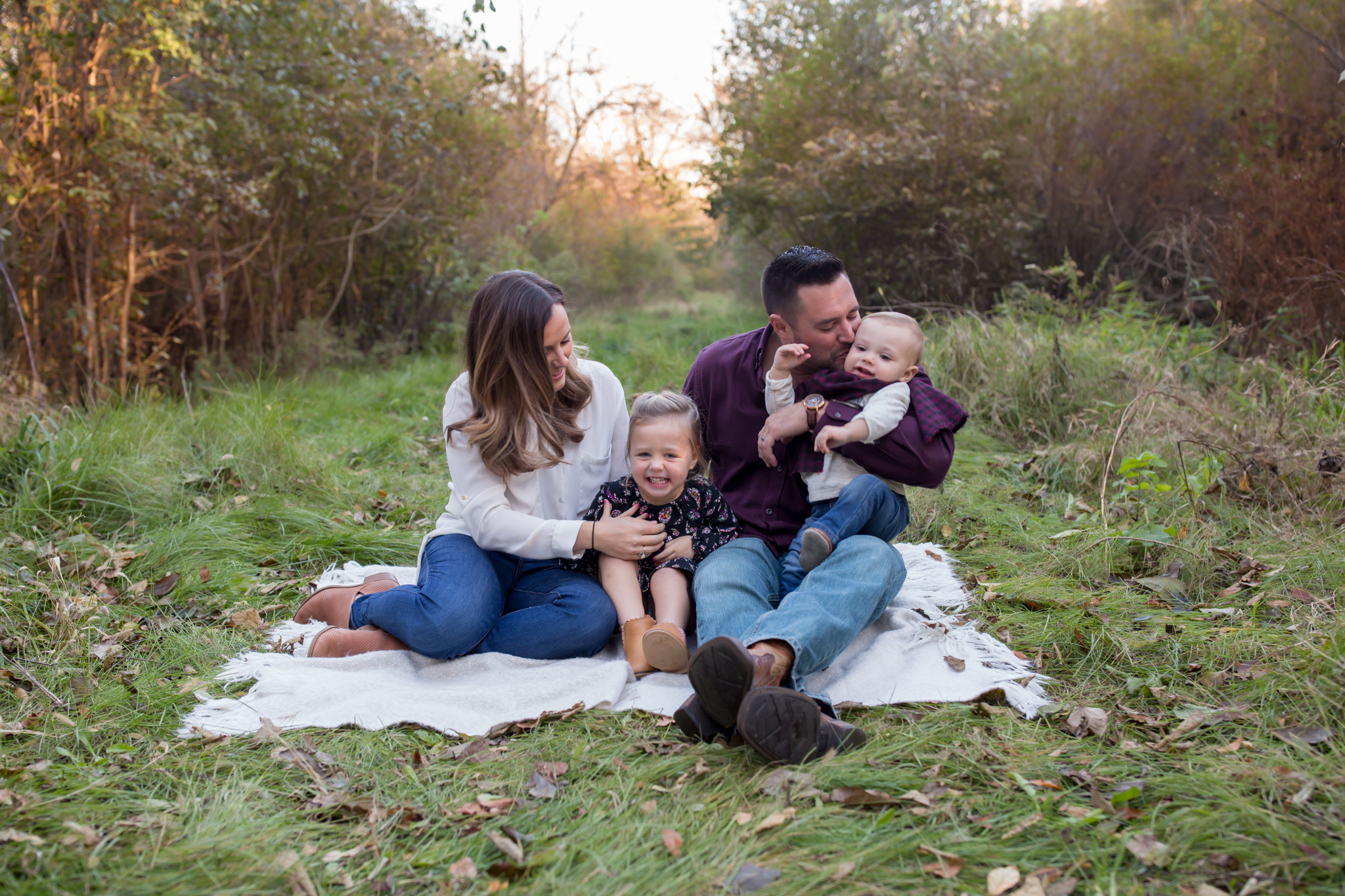 Hailey Family Fall Session, 2 kinds, family poses with young kids, Cara Peterson Photography Rockford IL-3.jpg