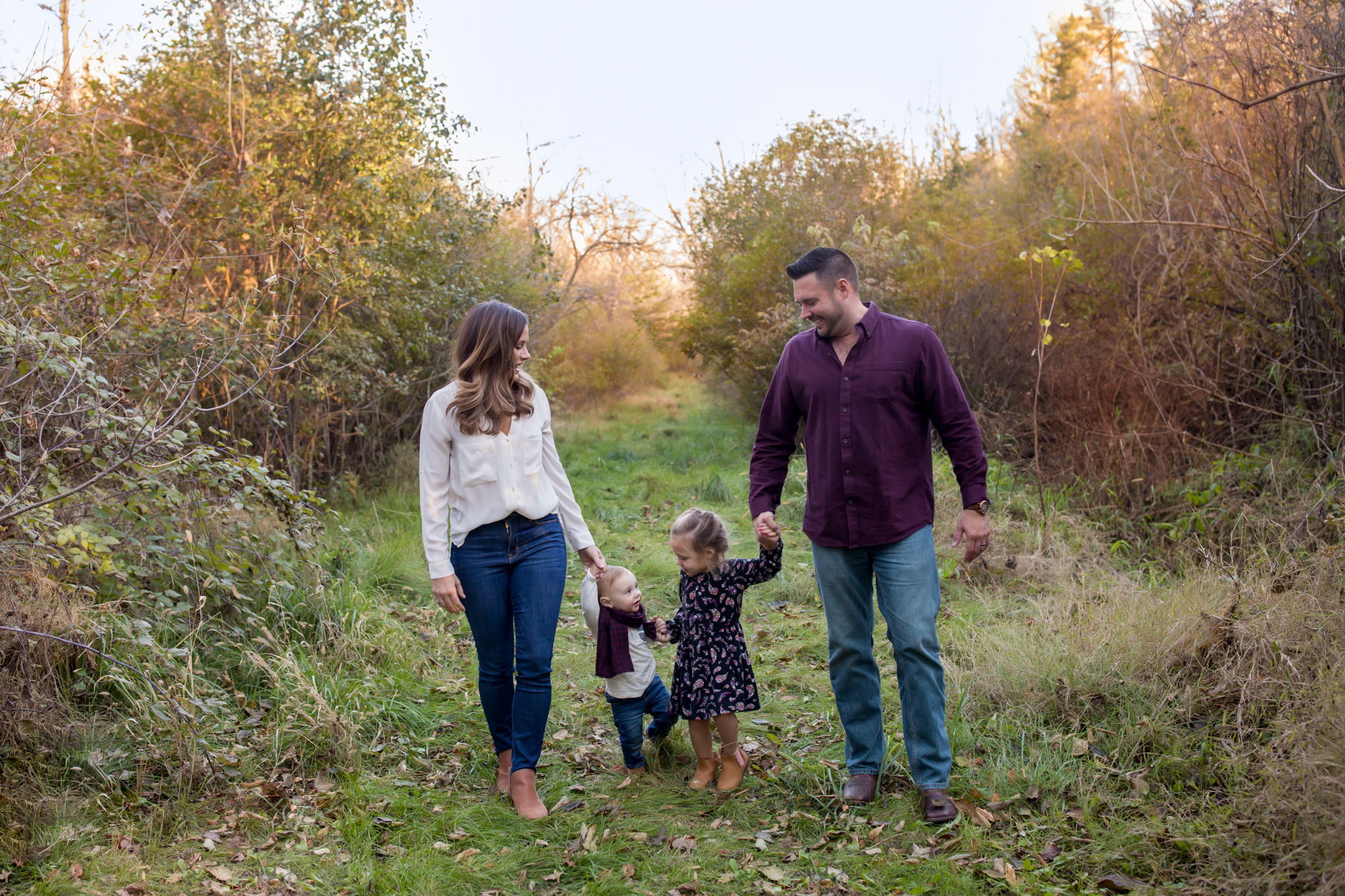 Hailey Family Fall Session, 2 kinds, family poses with young kids, Cara Peterson Photography Rockford IL-6.jpg