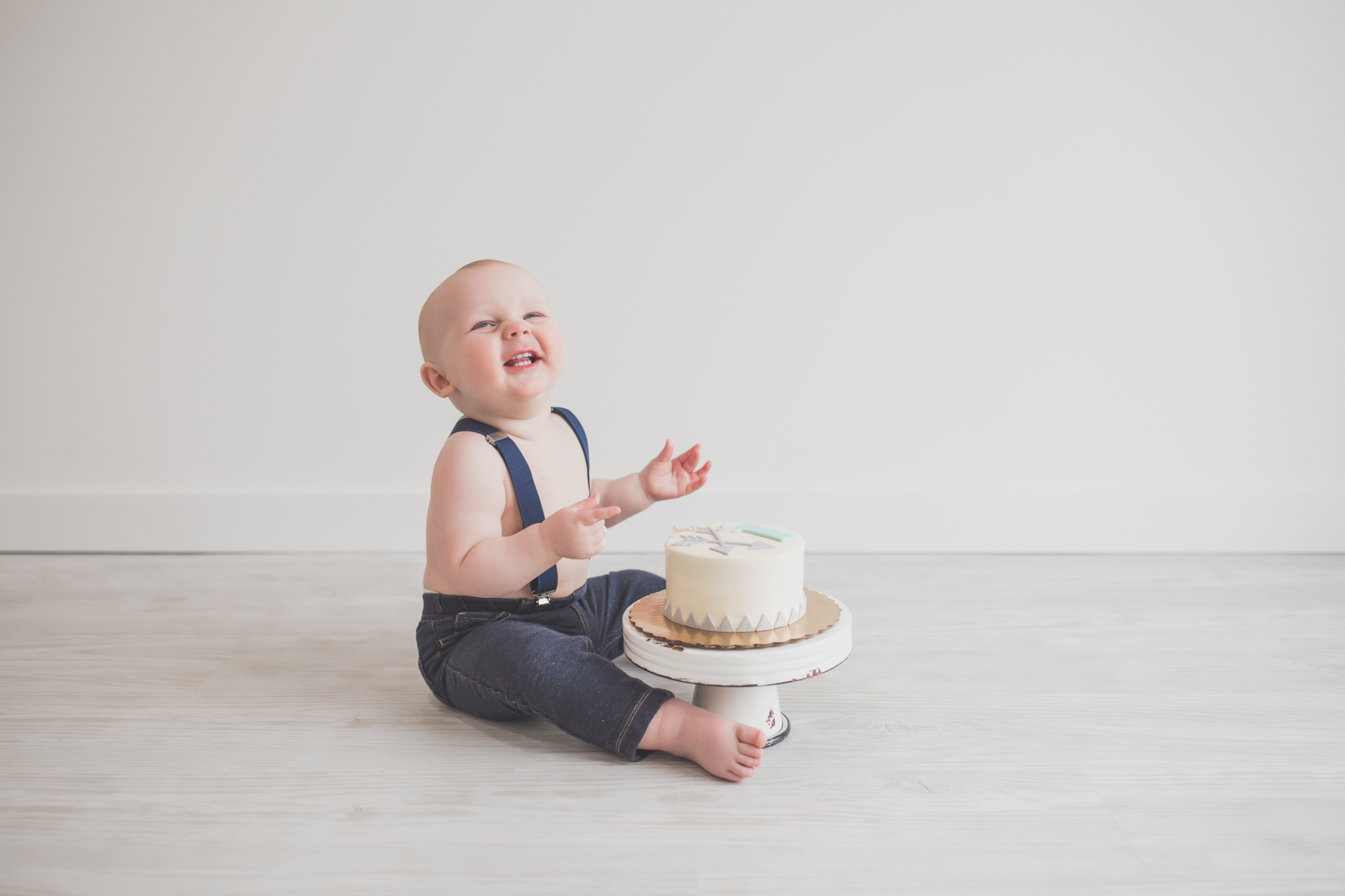 Cade 1 Year Old Cake Smash Milestone Session Cara Peterson Photography Rockford IL -22-2.jpg