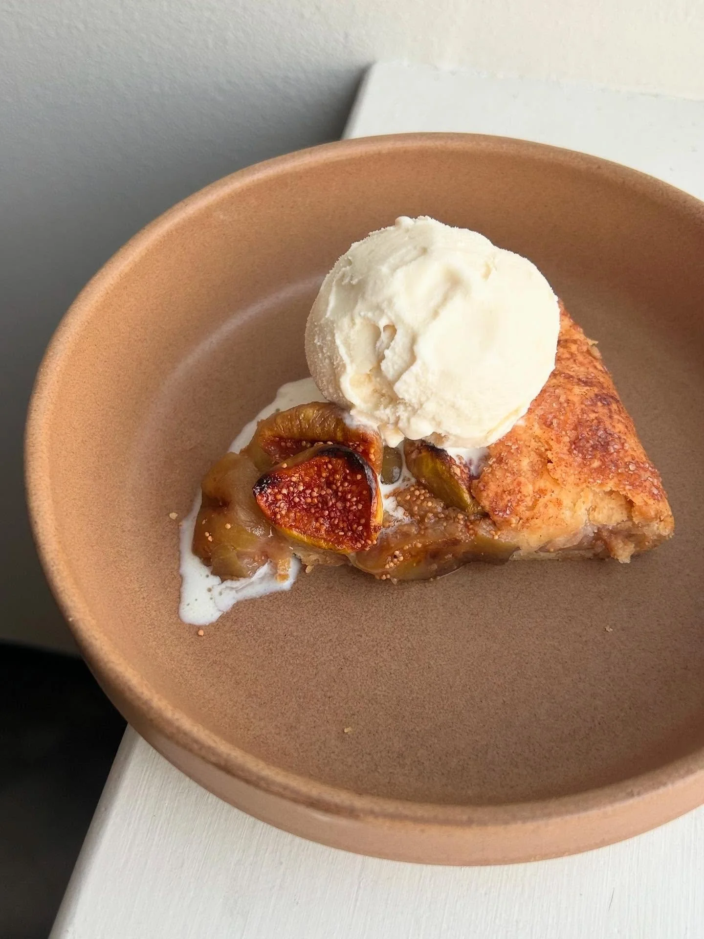 Galette summer continues, courtesy a generous fig bounty from the garden of @cymulcahy ✨ a bad ass artist, friend, and the grower behind many of your favorite treats in Oak Cliff 😎 I swear I saw the size of her fig tree triple in a matter of weeks !