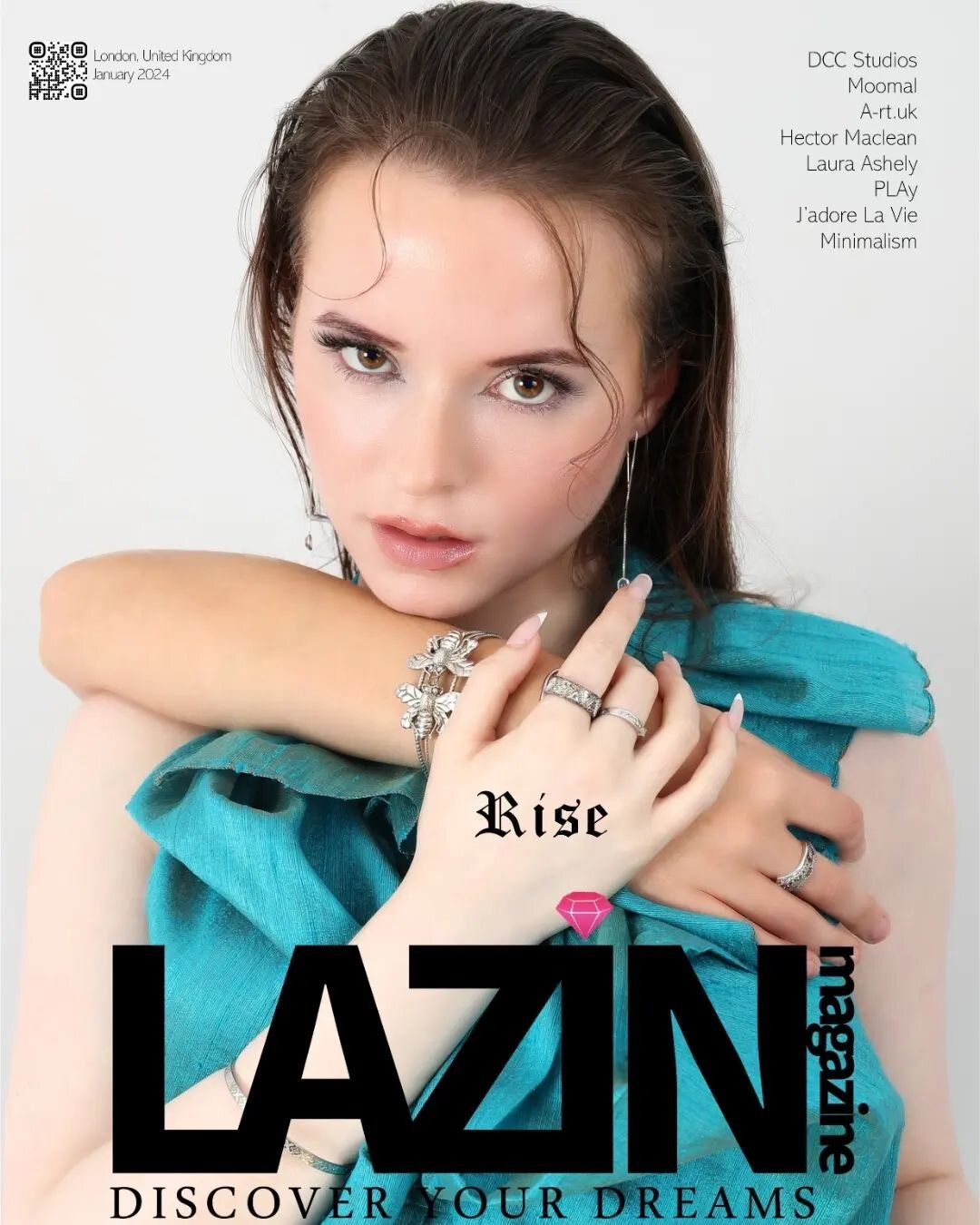 COVERGIRL!! the stttuuuning @megannrosiex for the cover!! Of this month's issue of @lazin_uk @lazinc thank you so much for the feature. And thank you Meg and of course the beautiful @nataliacassel.
Our turquoise seafoam top and skirt and rose dress.