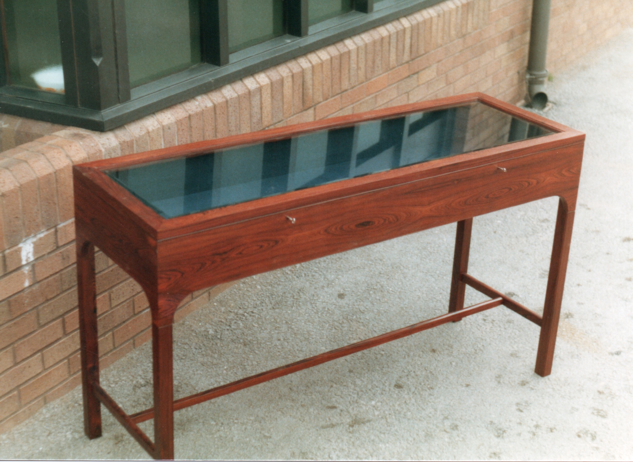 Rosewood display cabinet