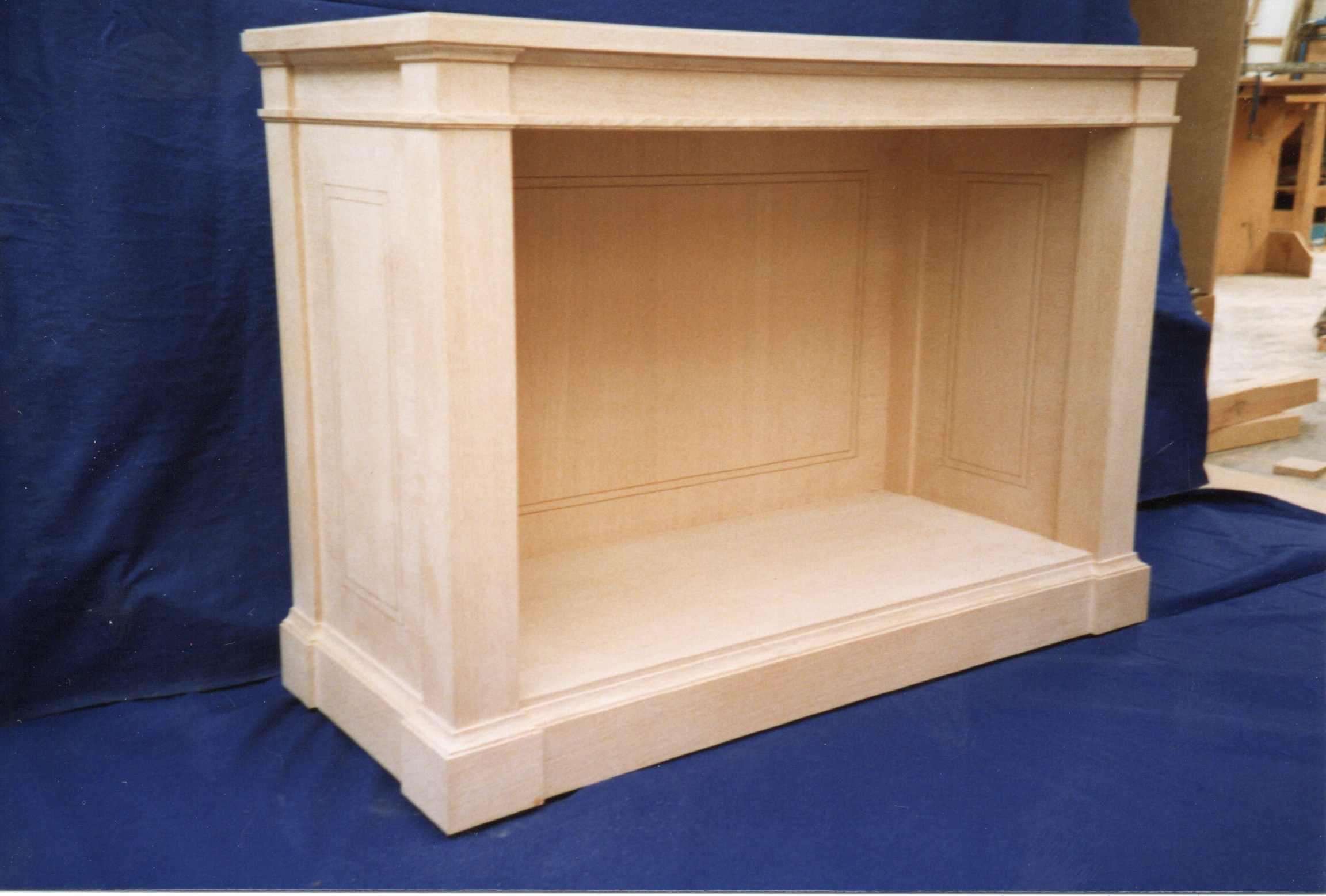 European Oak open cabinet