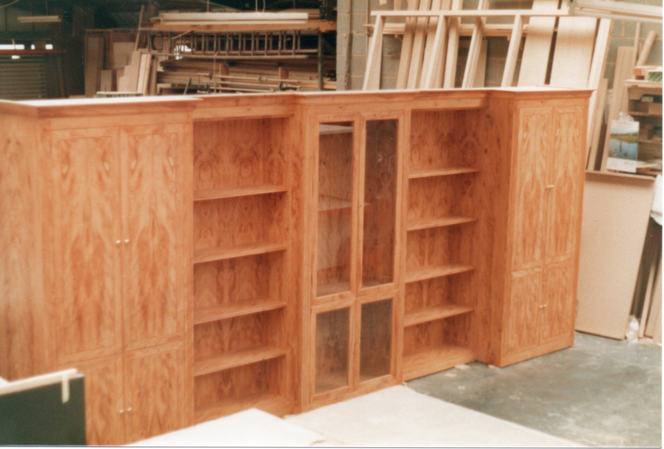 Yew cabinetry