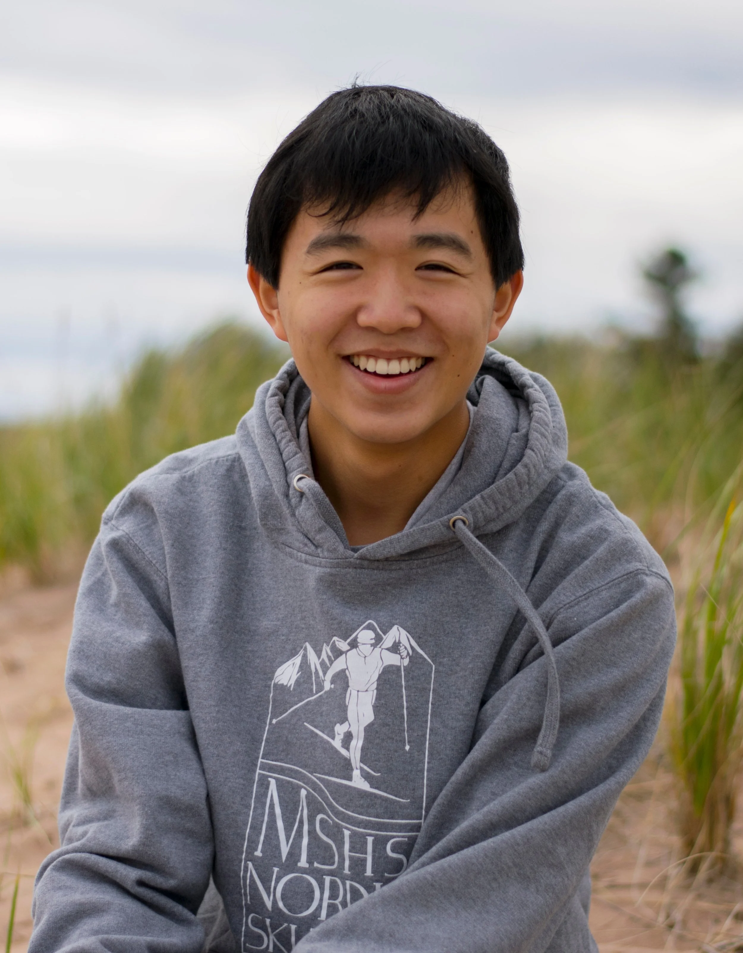 Kevin Zhang at the beach