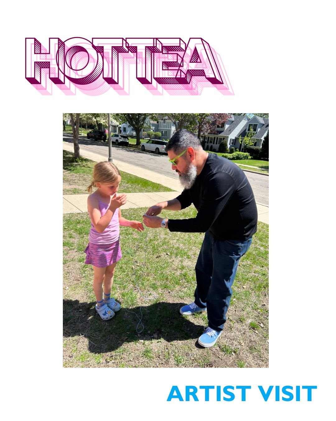 🧶The Dragon classroom had the honor of welcoming a very special guest to their classroom, Eric Rieger&mdash;also known as HOTTEA. He inspired us with stories about his life, artistic journey, and how he finds creativity in unexpected places like cha