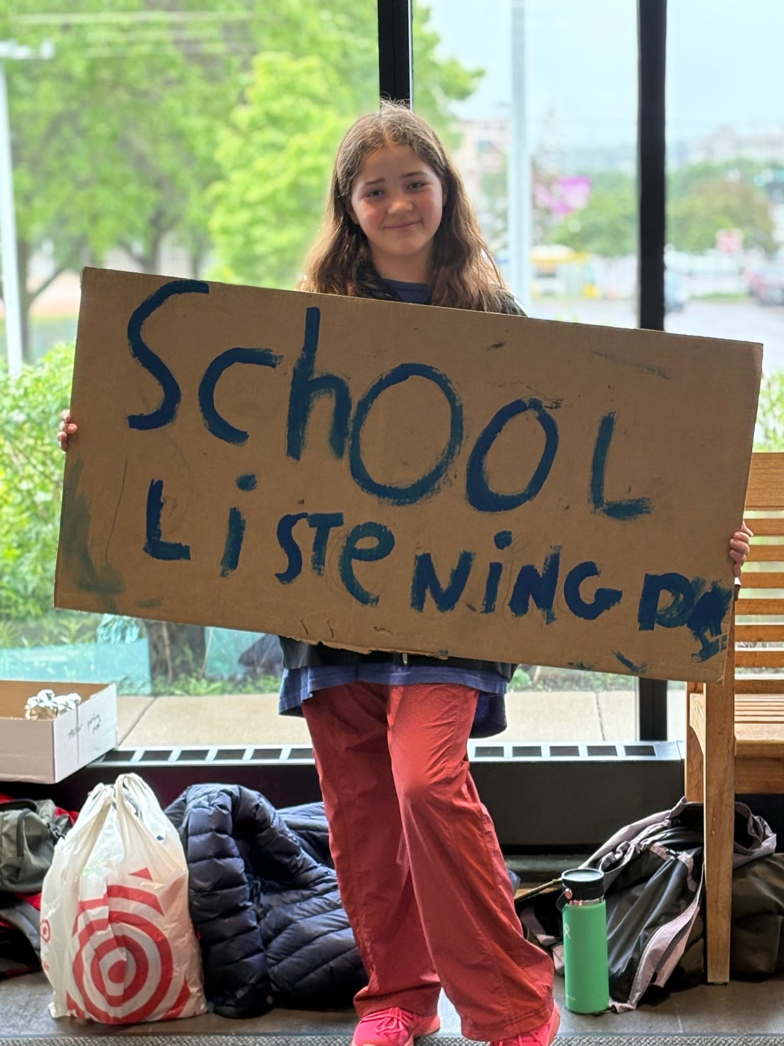 Our 5th graders absolutely shined at today&rsquo;s Sidewalk Talk at the Highland Park Library! 🌟

Beforehand, some students admitted they were nervous:
&quot;I thought it was going to be really awkward, people just staring at each other&hellip;&quot