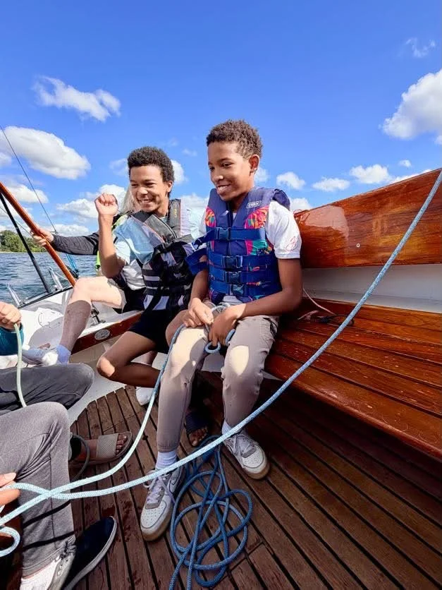 Last week 7/8th grade took a sailing field trip on Bde Maka Ska. Students got to steer the boat and learn the basics of operating a sail boat. This adventure helped push some students out of their comfort zones and helped other students recognize how