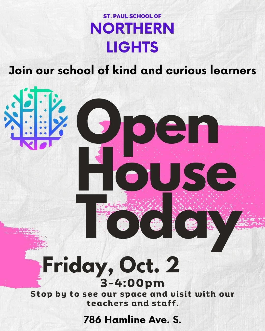 Looking for a school that offers a different kind of environment? Check out the St. Paul School of Northern Lights open house today in Highland from 3-4pm.

We are a K-8 free public charter school.

What makes Northern Lights Different?

Small class 