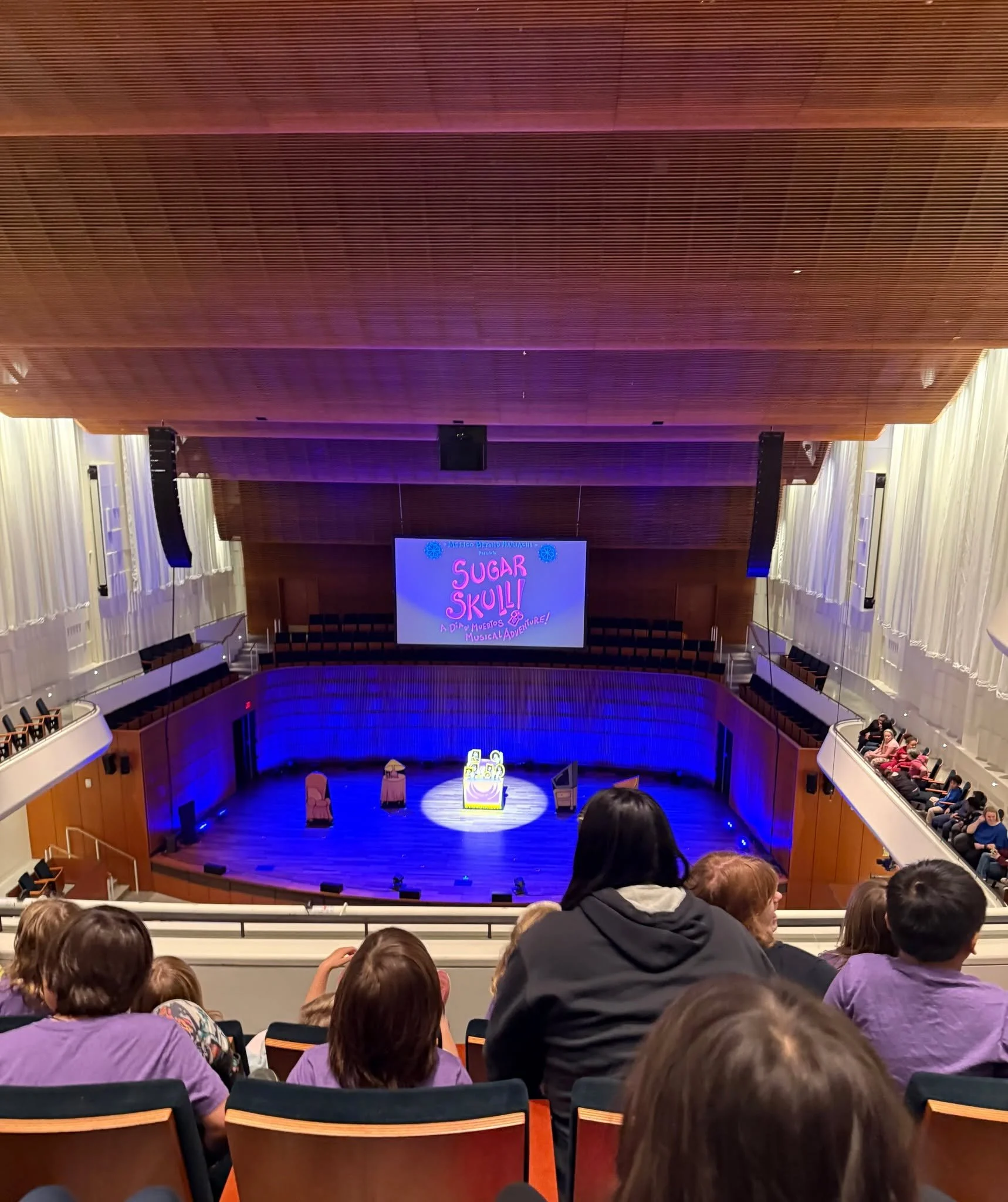 Kindergarten, first and second grade visited the Ordway today to see the fantastic performance of "Sugar Skull: A Die de Muertos Musical Adventure". Thank you so much to Ordway Center for the Performing Arts for hosting us today! 

This sho