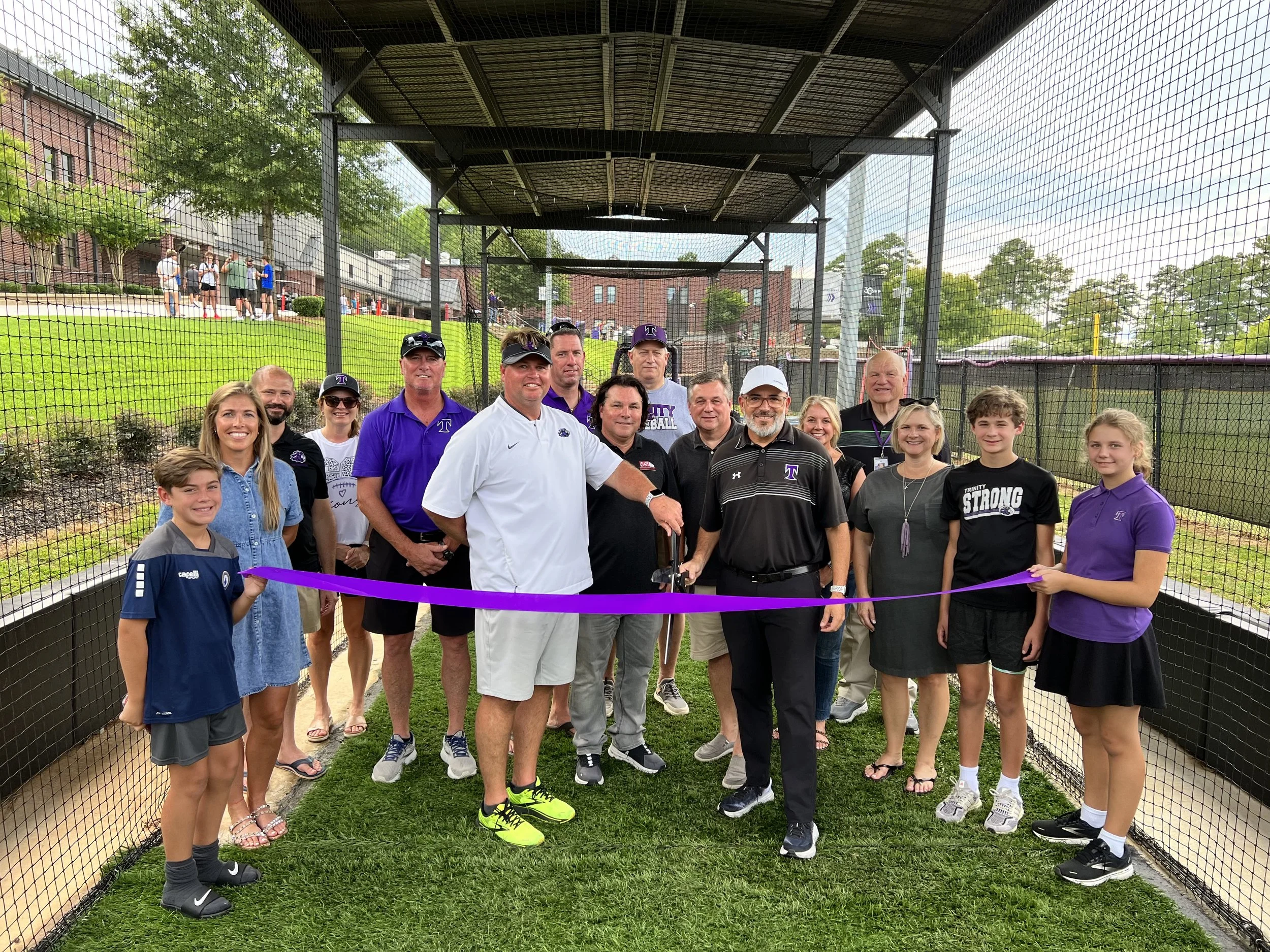 Trinity Batting Cage Ribbon Cutting