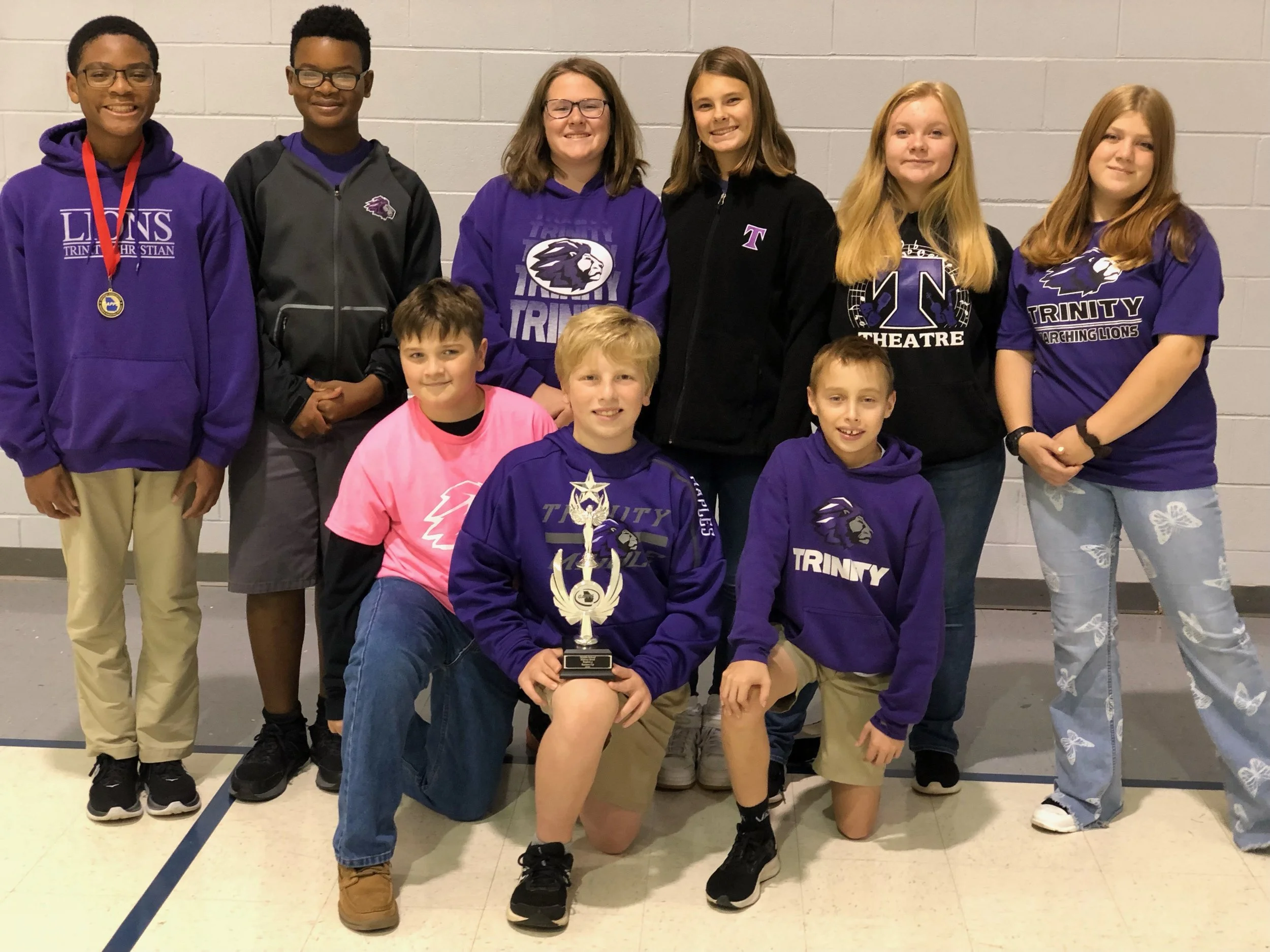 Trinity Middle School Academic Bowl Team places 2nd in Region and Advances to State.