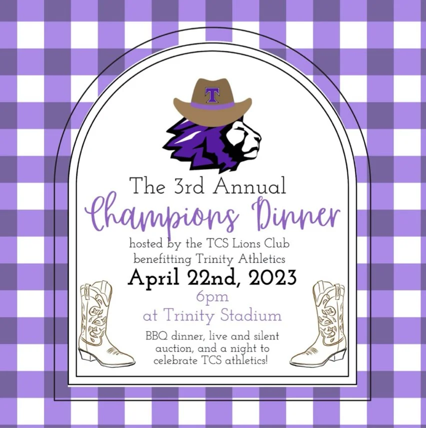 7pm - Champions Dinner @ TCS