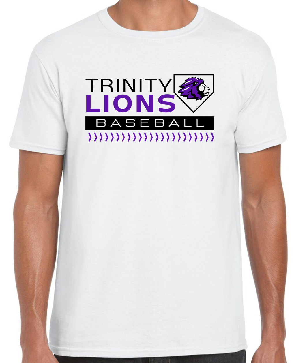 Trinity Baseball Logo Trinity Baseball Stripe Cotton & Dri Fit T-Shirt Apparel — Trinity ...