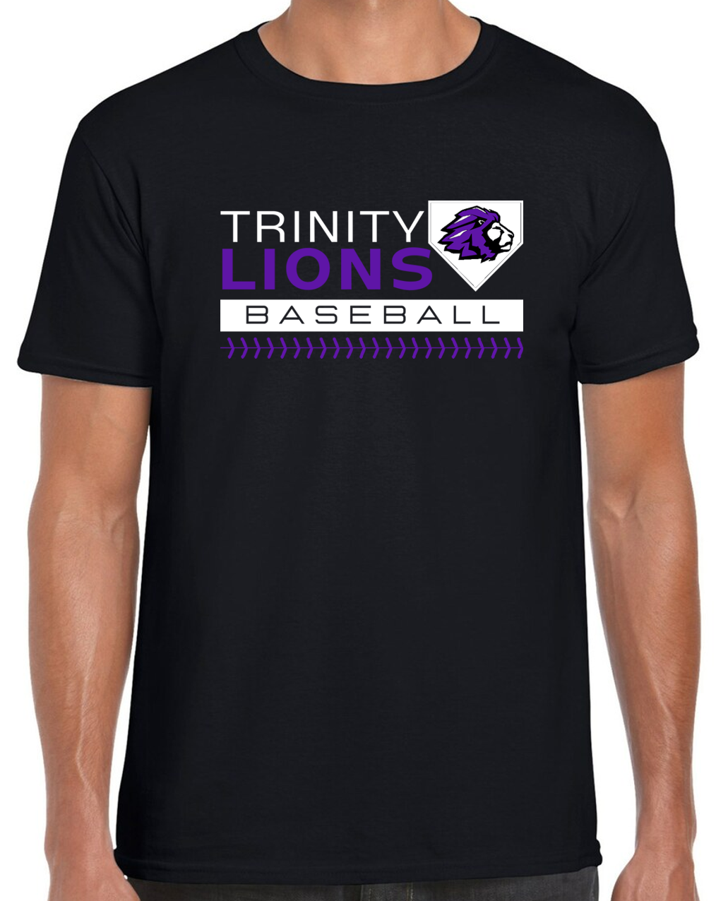 Trinity Baseball Logo Trinity Baseball Stripe Cotton & Dri Fit T-Shirt Apparel — Trinity ...