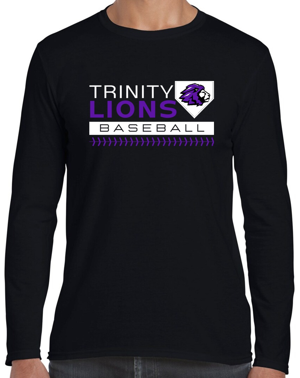 Trinity Baseball Logo Trinity Baseball Stripe Cotton & Dri Fit T-Shirt Apparel — Trinity ...