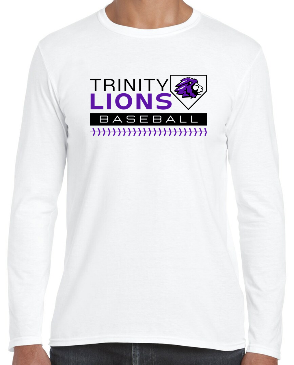 Trinity Baseball Logo Trinity Baseball Stripe Cotton & Dri Fit T-Shirt Apparel — Trinity ...
