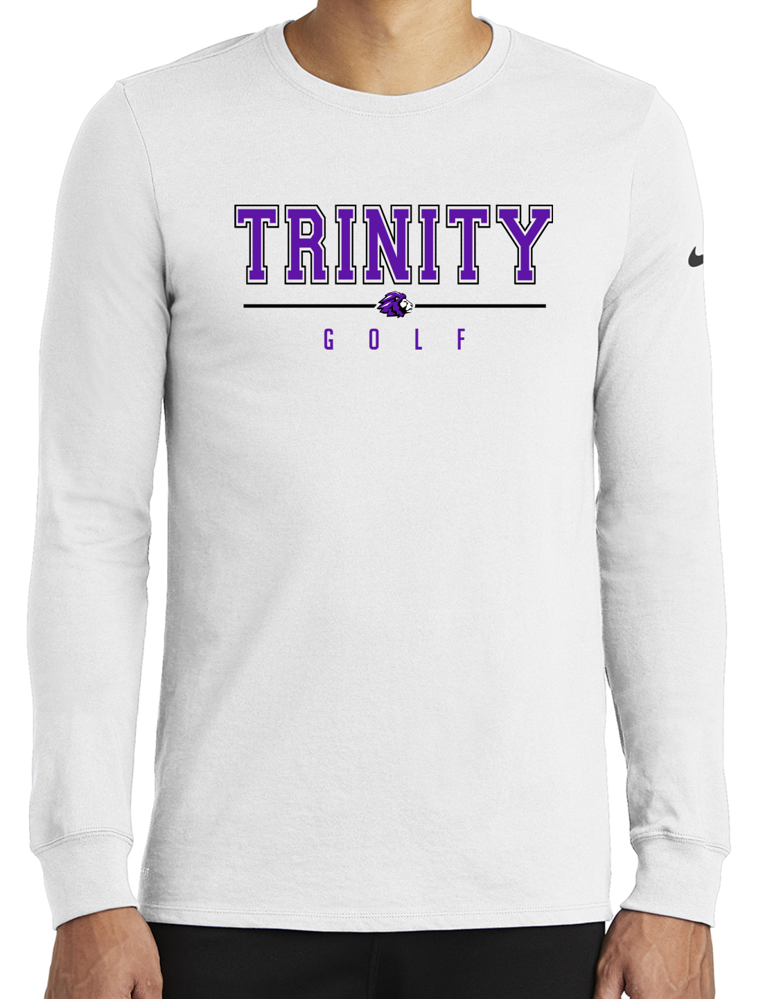 Nike Golf Outline LS Dri Fit (White).png