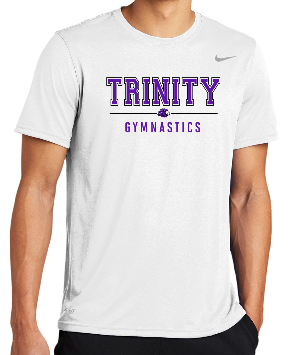 Nike Gymnastics Outline SS Dri Fit (White).png