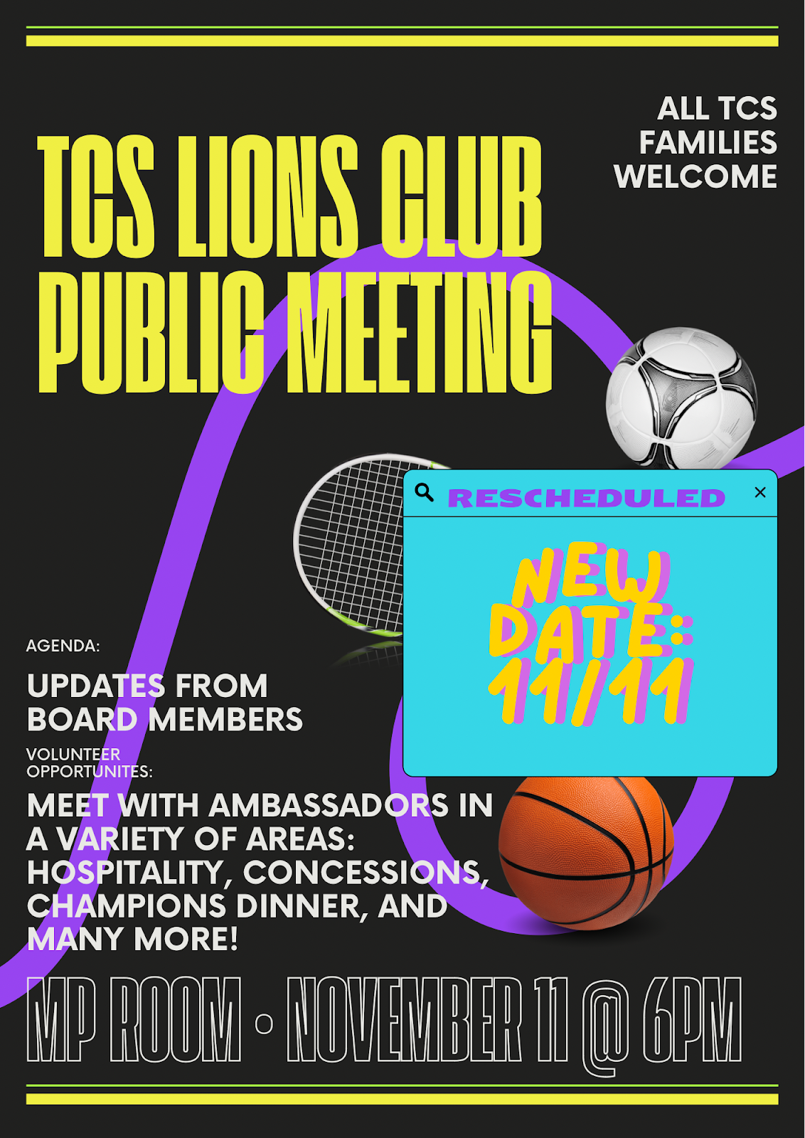 All Sports Booster Club Meeting 