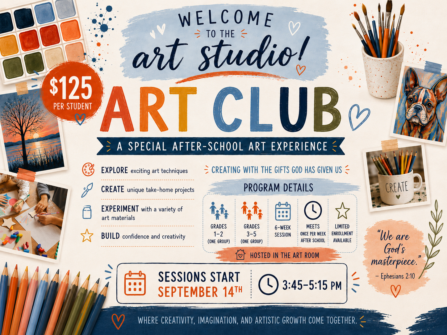 TCS Art Club Returns to Inspire Young Creators