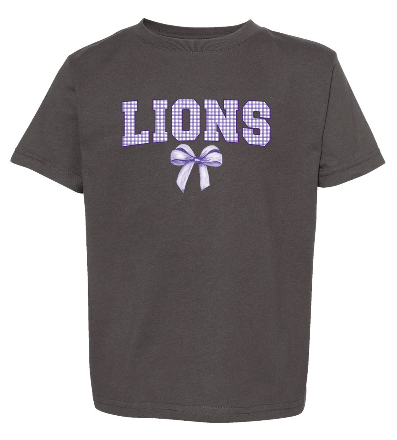 Trinity Lions Plaid and Bow Toddler SS Rabbit Skins (Charcoal).png