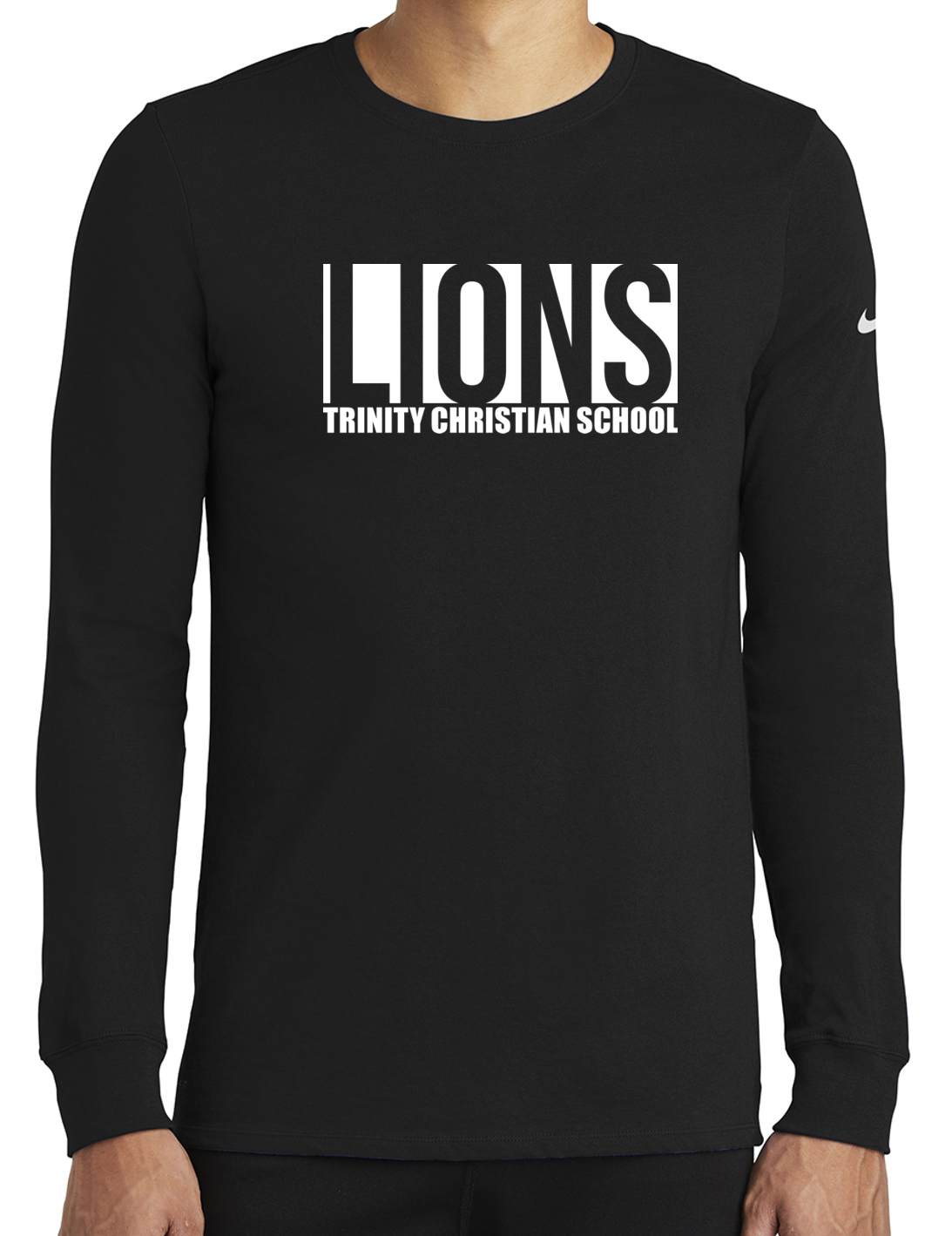 Nike TCS Lions Bold Box LS Dri Fit (Black).png
