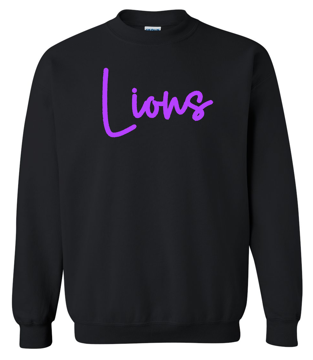 Trinity Puff Lions Youth Crewneck (Black).png