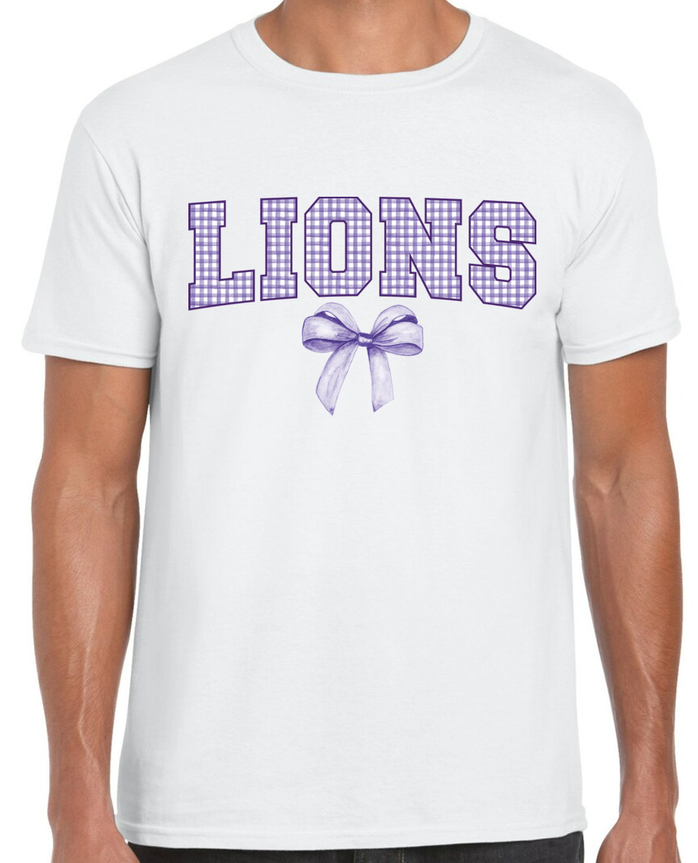 Trinity Lions Plaid and Bow SS (White).png