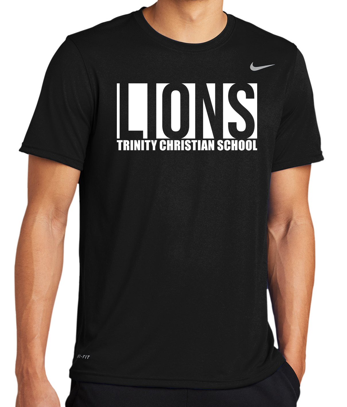 Nike TCS Lions Bold Box SS Dri Fit (Black).png