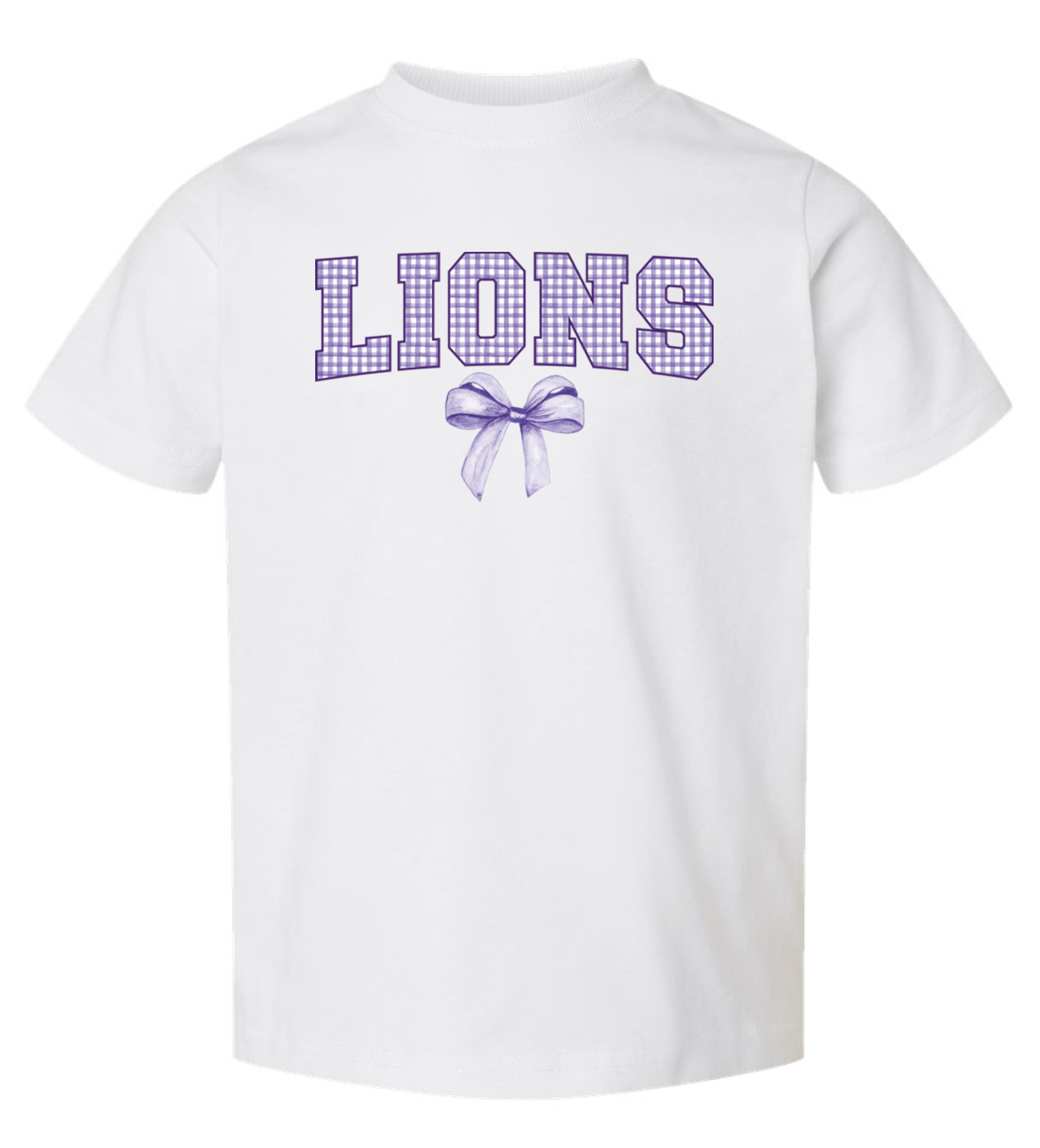 Trinity Lions Plaid and Bow Toddler SS Rabbit Skins (White).png